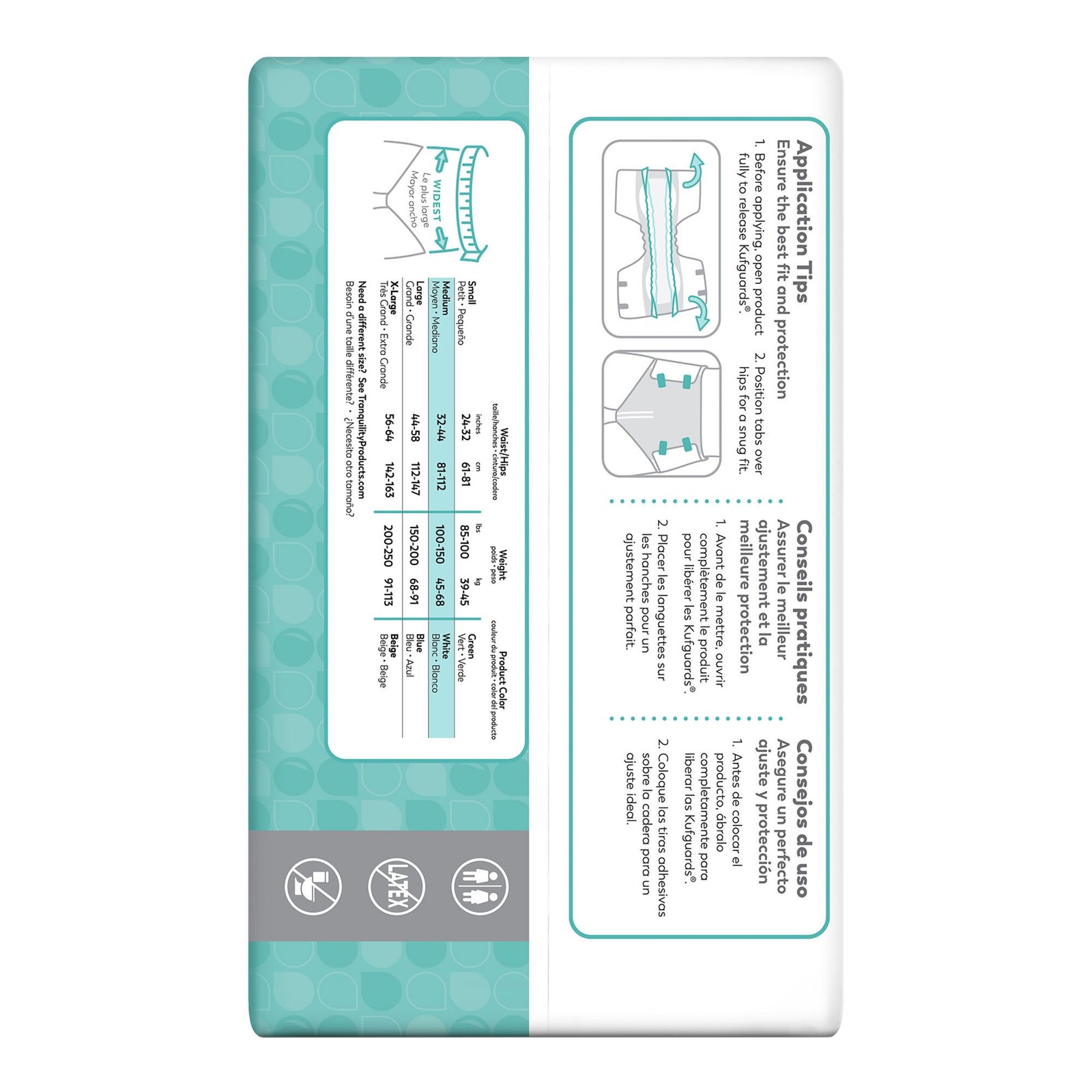 Tranquility Essential Incontinence Brief M Breathable 2745 Heavy 12 Ct