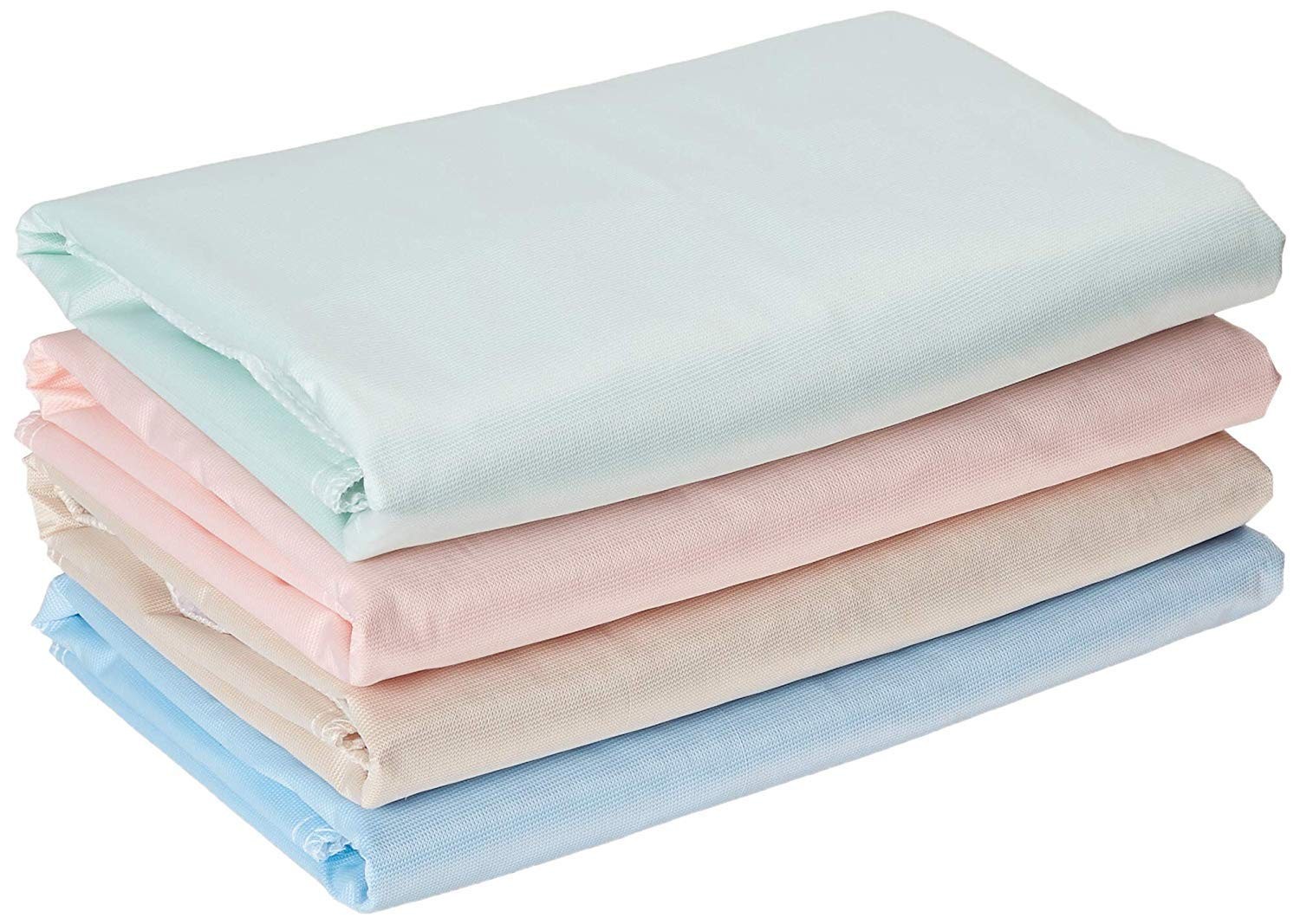 4 PCS Washable Bed Pads 34×36 Inch Blue Green Tan Pink Incontinence Protection