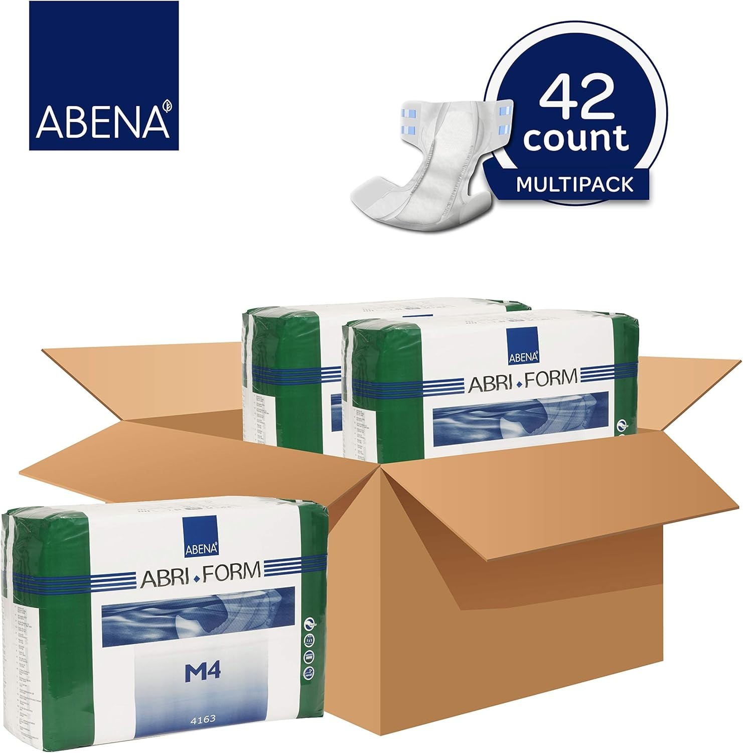 Abri-Form Comfort M4 Adult Briefs, Medium – 42 Count for Ultimate Security