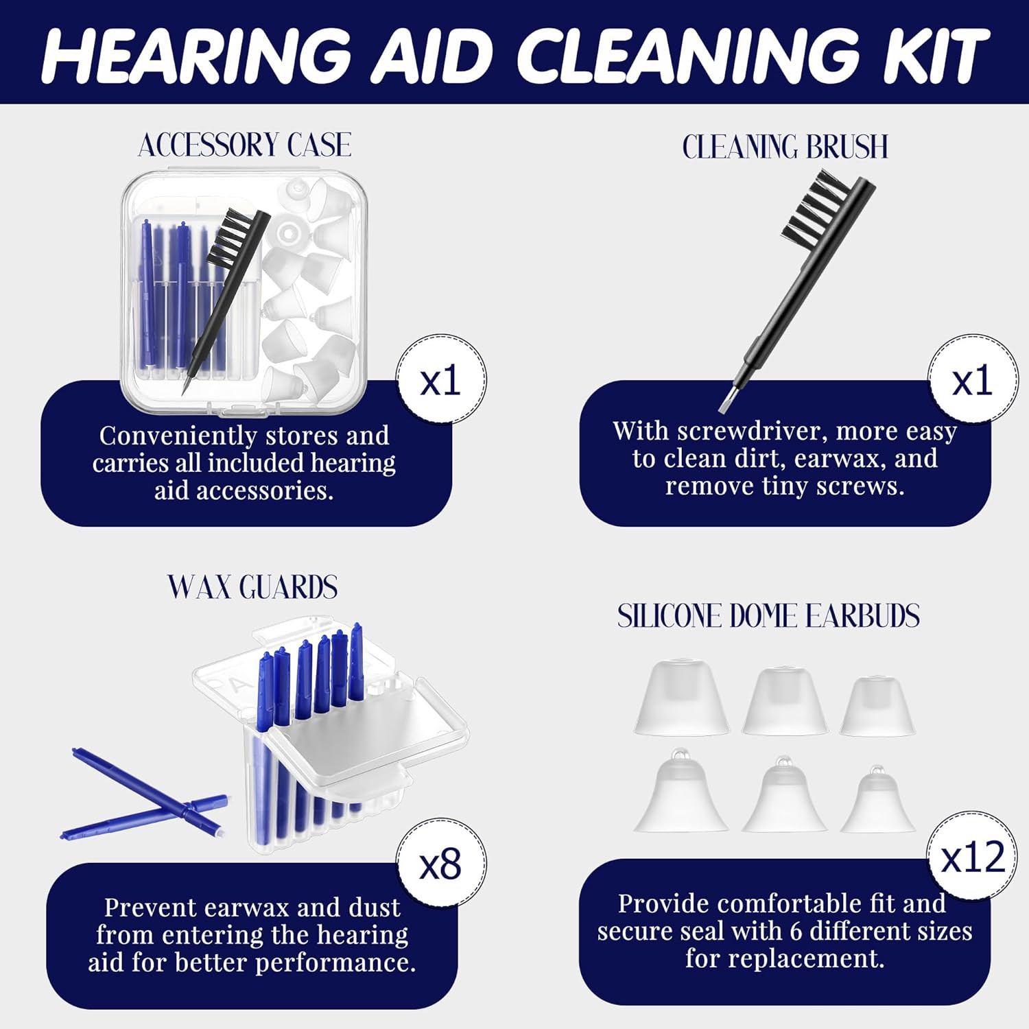 Hearing Amplifier Accessories Kit Compatible Audien Hearing Amplifier 8