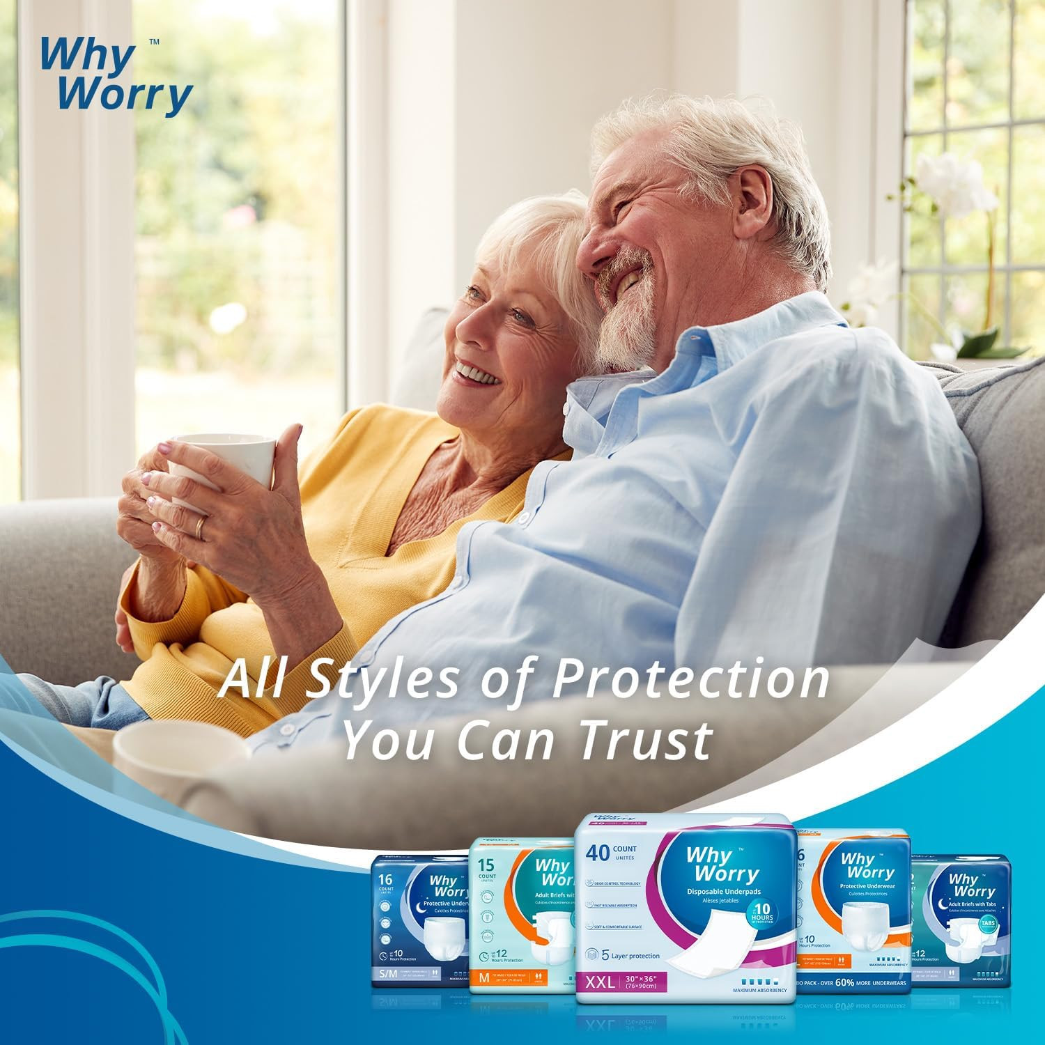Whyworry Extra Large Disposable Bed Pads 30″ X 36″, Super Absorbent Leakproof In