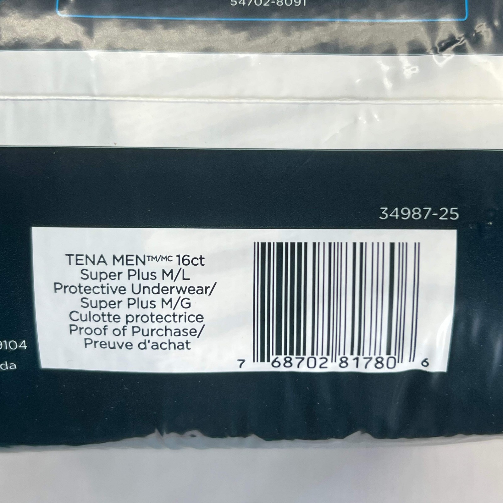 TENA (16 PACK) Men Super Plus Underwear, Heavy Absorbency M White 34987-25