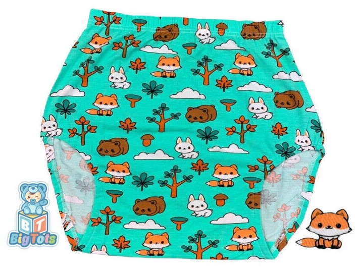 Adult diaper cover baby Forest Animals