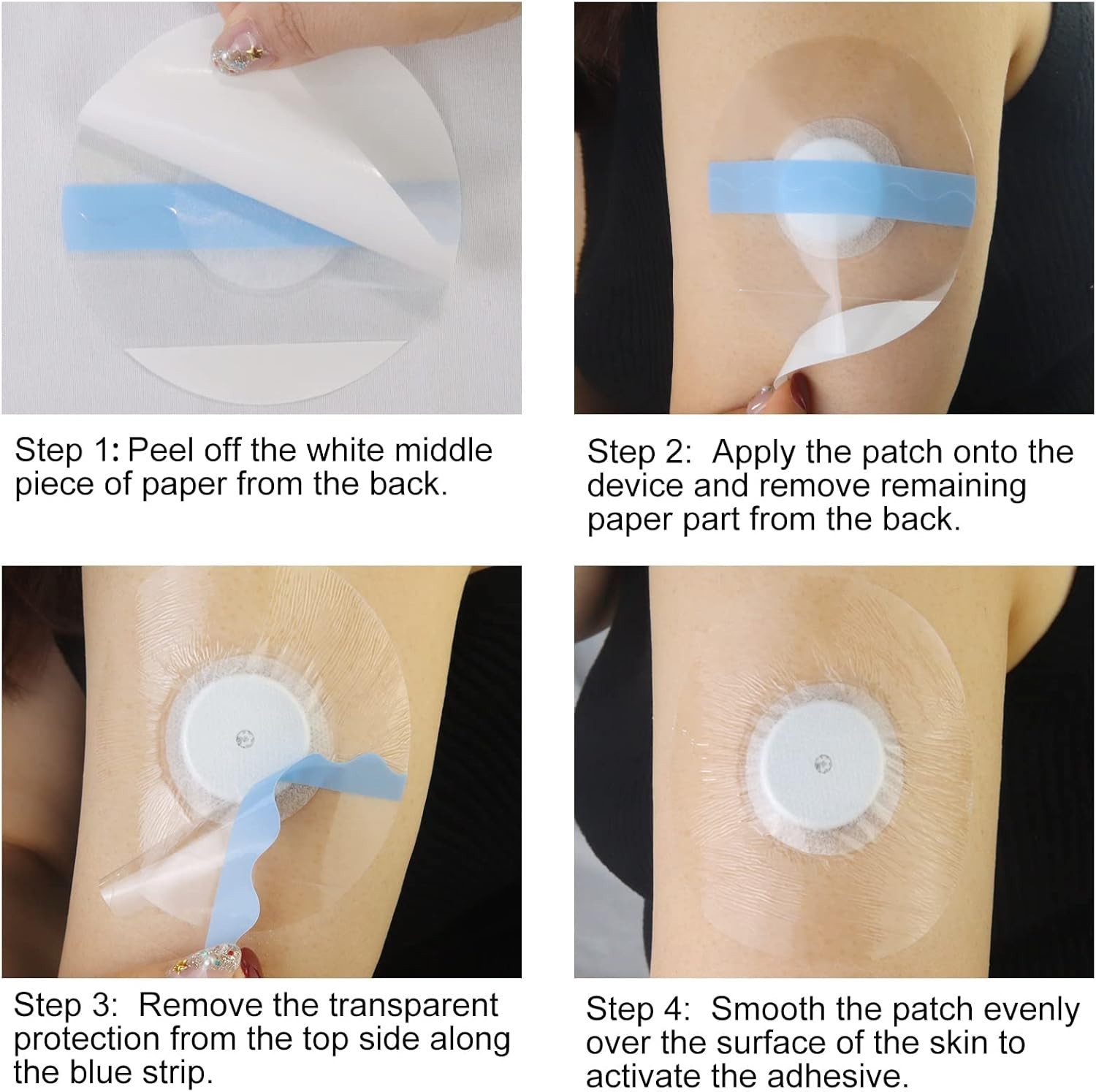60Pack Libre Sensor Covers Latex-Free Medical Adhesive Patches for Libre 2/3 …
