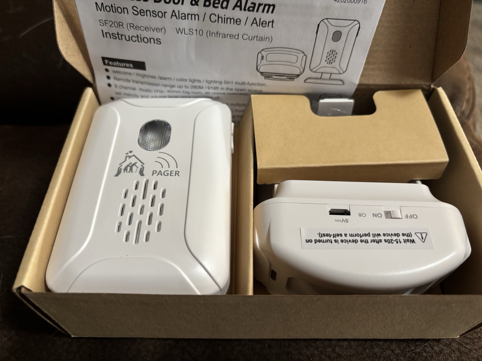 Motion Sensor Bed Alarm Elderly Fall Prevention Devices Fall Alert Devices