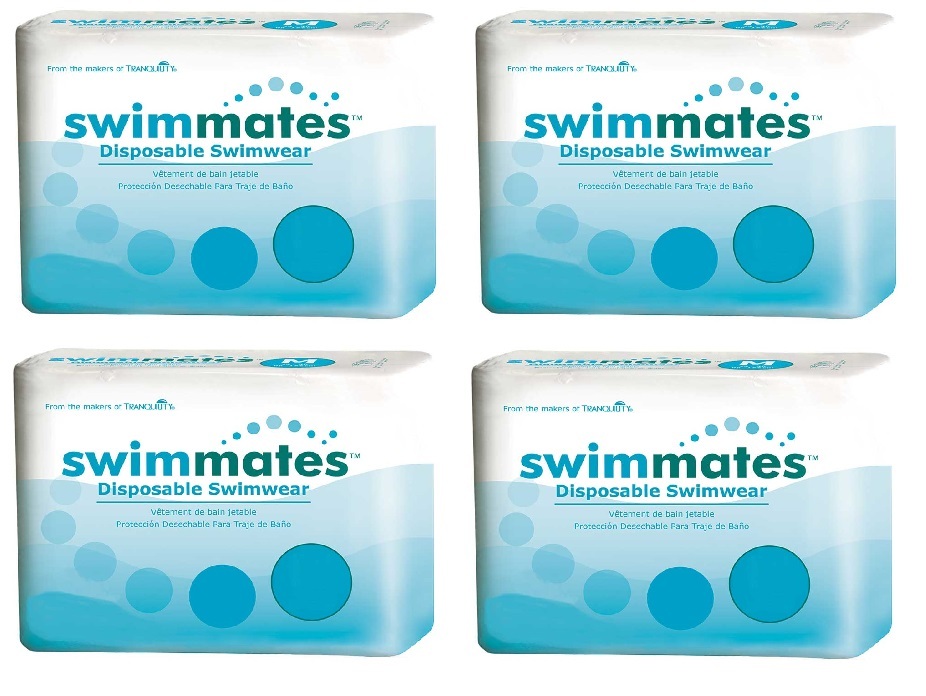 SwimMate SWIM DIAPER Adult Swimwear Pool Bowel Containment DISPOSABLE Bulk CASE