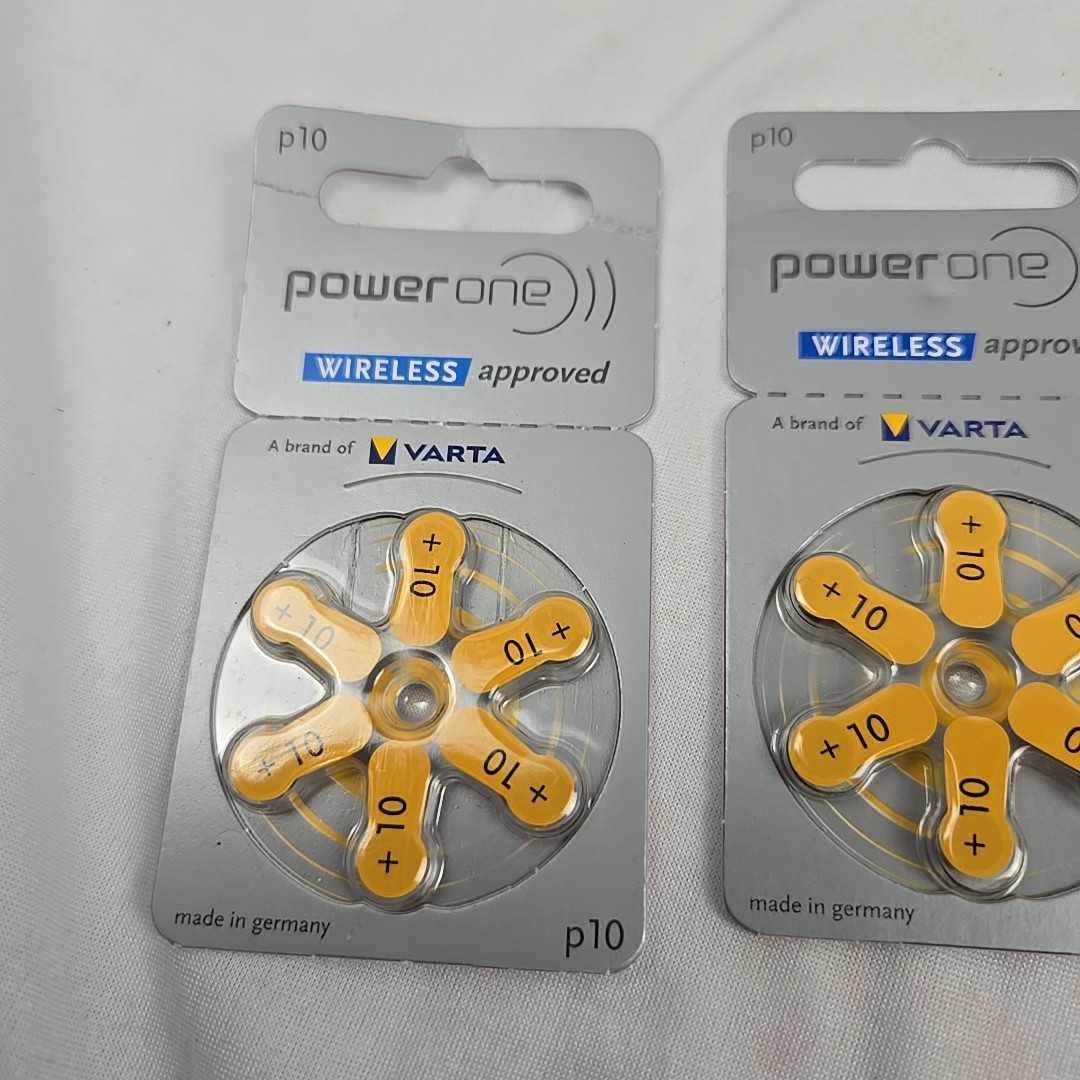 Power One 1.45V Hearing Aid Batteries p10 PR70 11/24 2 Pks