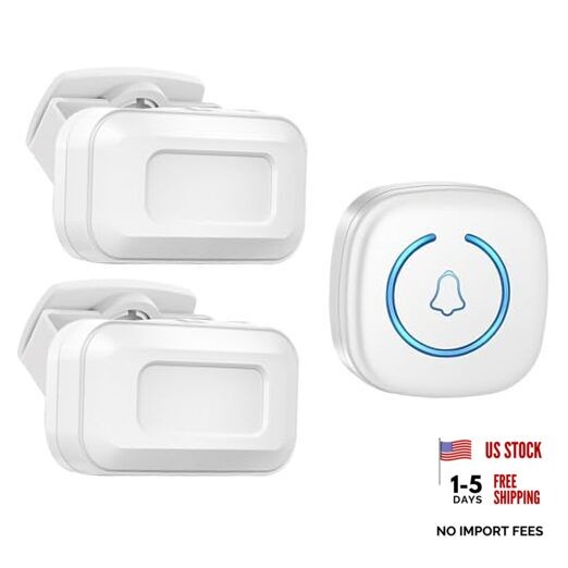 Bed Sensor Alarm and Fall Prevention for Elderly, 2 Motion Sensors + 1 Receiver