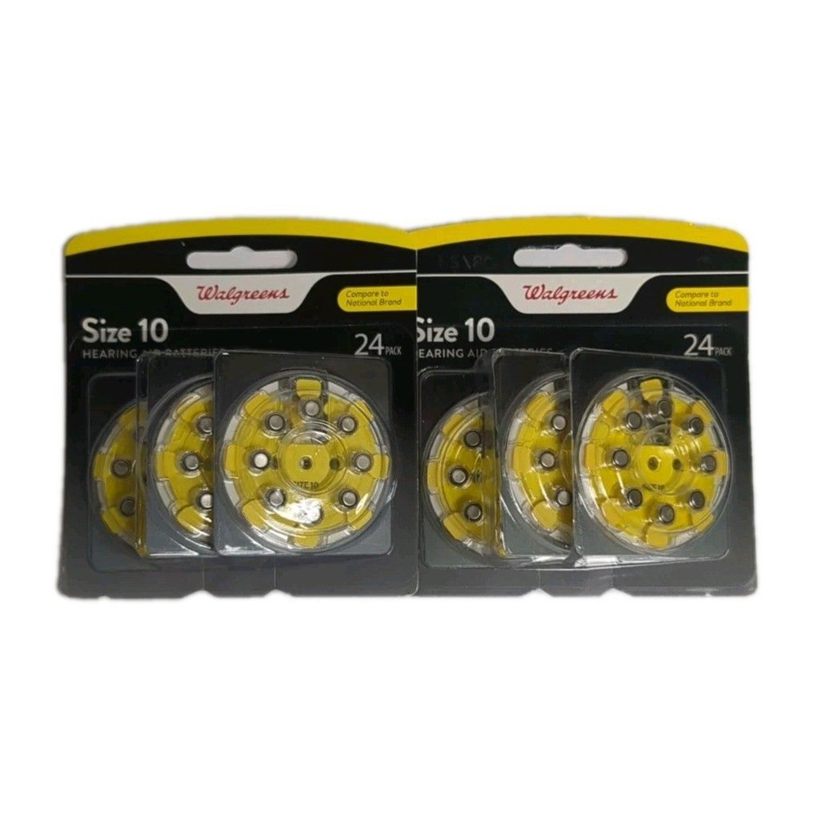 NEW 2 x 24 PACKS = 48 TOTAL – Walgreens Hearing Aid Batteries ~ Size 10
