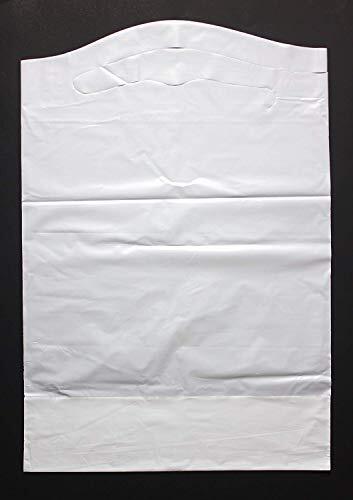 Disposable Adult Bibs with Crumb Catcher 100 Pack Plastic