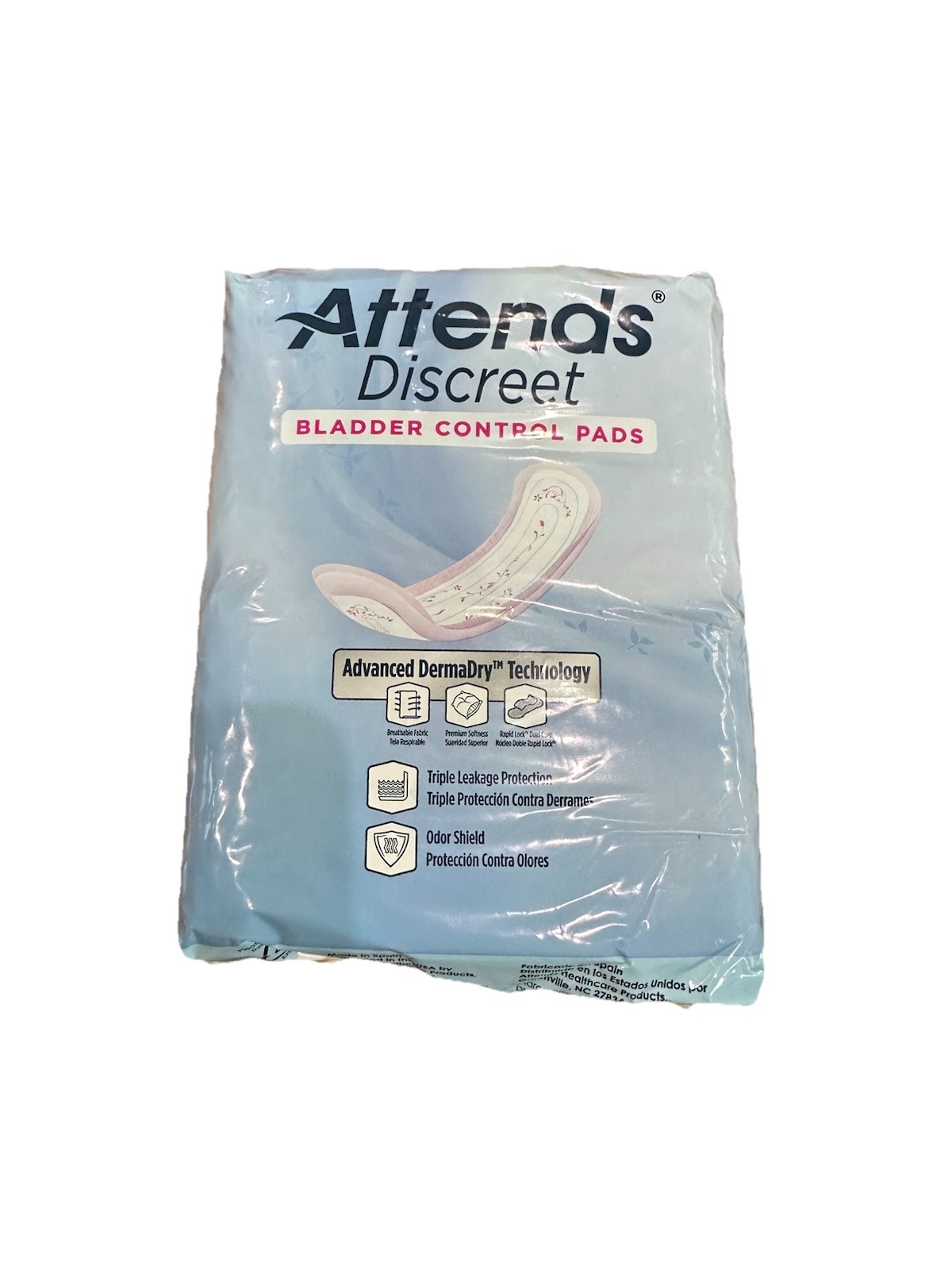 Attends Discreet bladder control, one size fits most, Moderate 1 Pk 20 Each