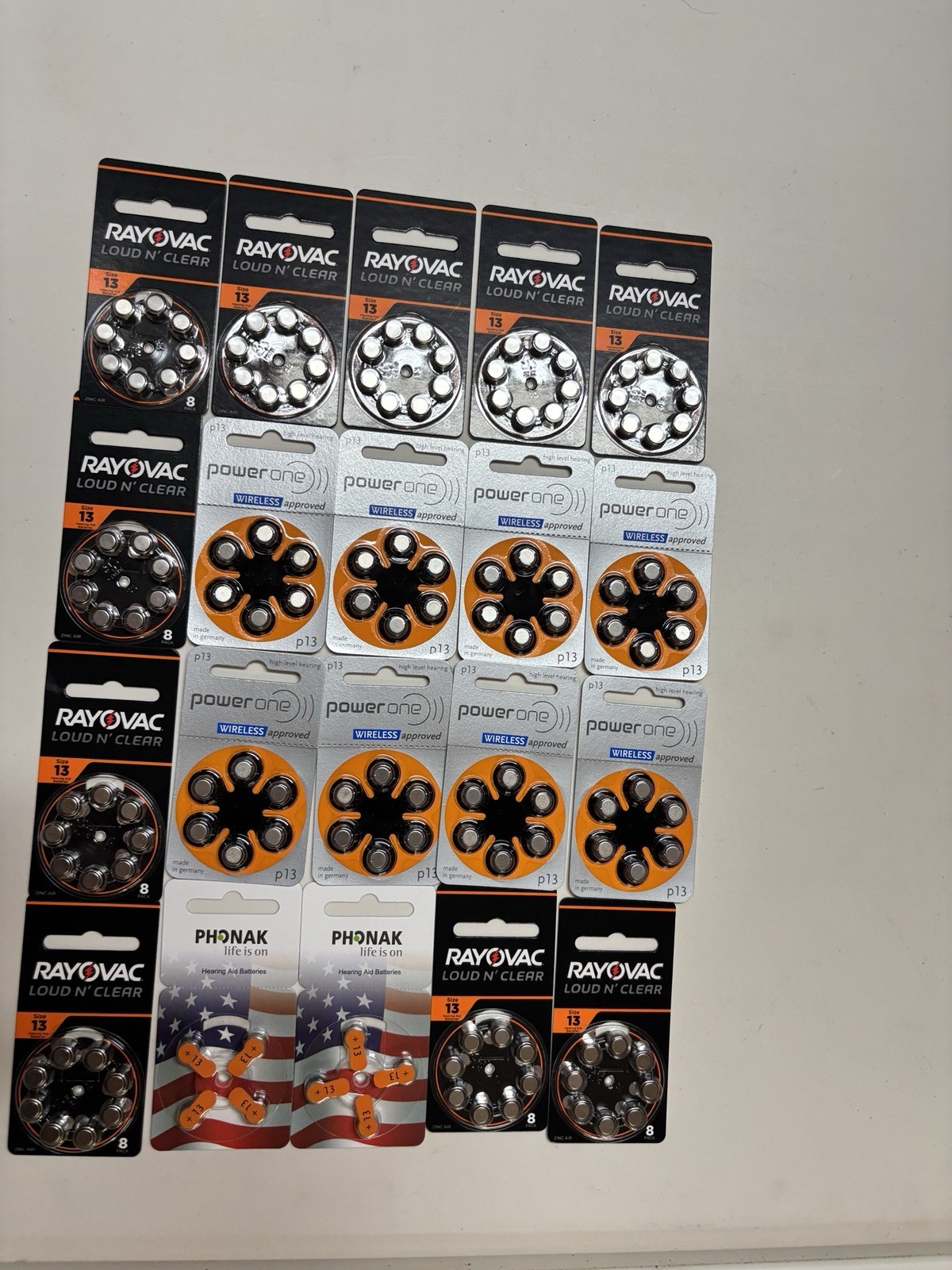 Size 13 Hearing Aid Batteries Lot Of 20 Packs