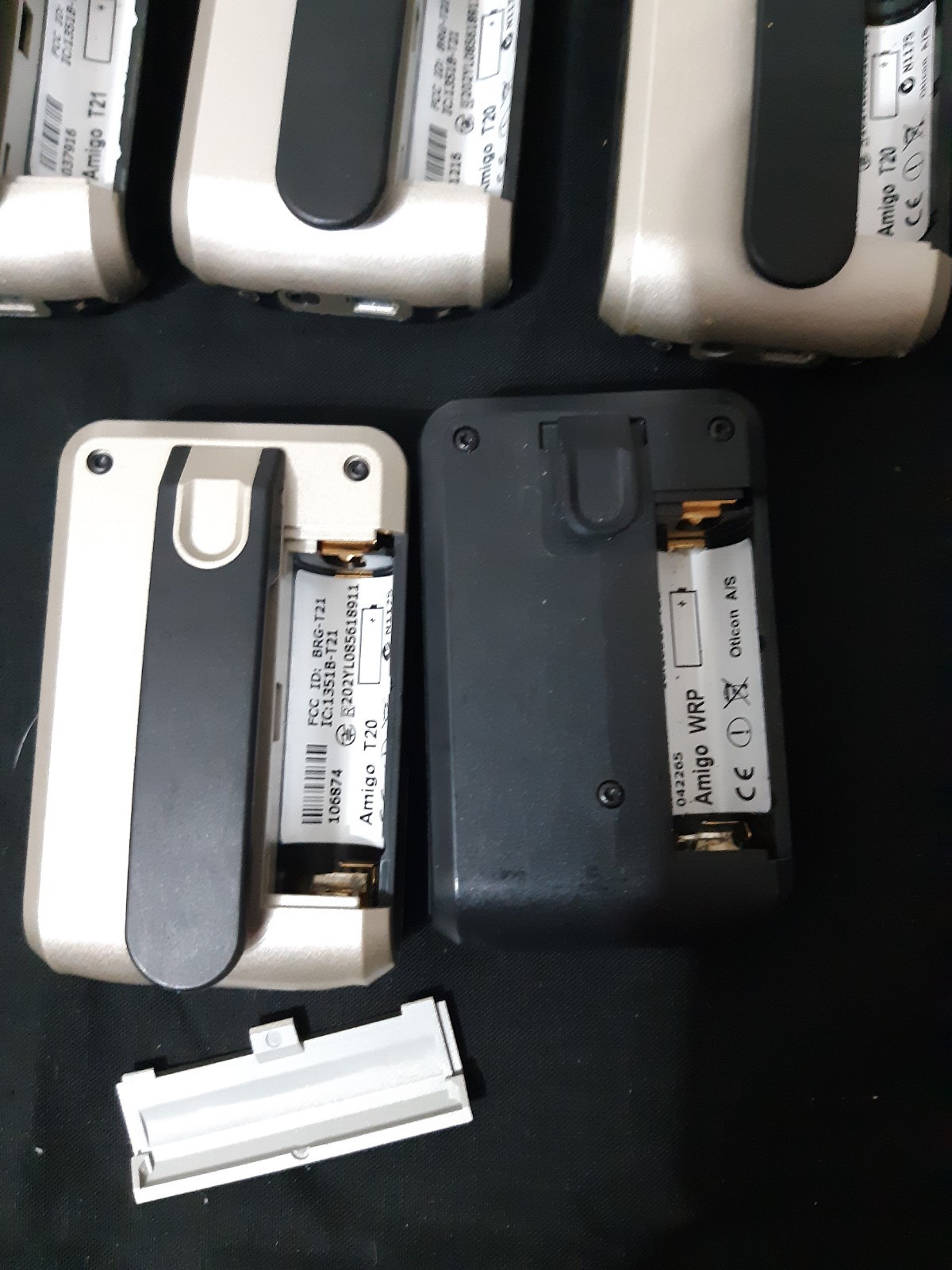 Oticon Amigo T20 Lot Of 5 Devices For Parts Untested
