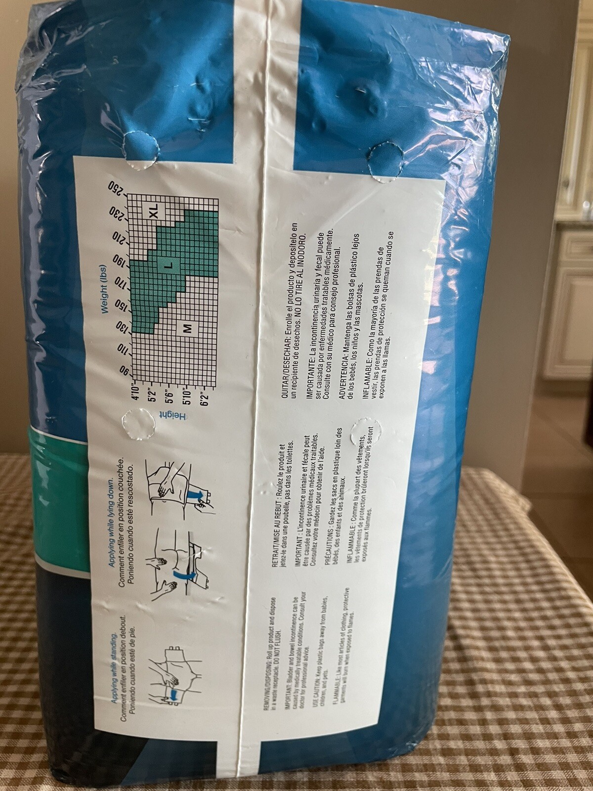 Presto Plus Protective Underwear Large 45” – 58” Maxiumum Absorbency PK/18