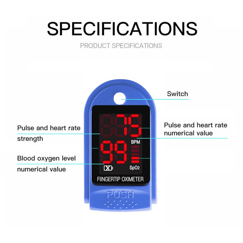NEW Helth Care Monitor LED Fingertip Pulse Oimeter SPO2 Pulse Rate Heart Beat