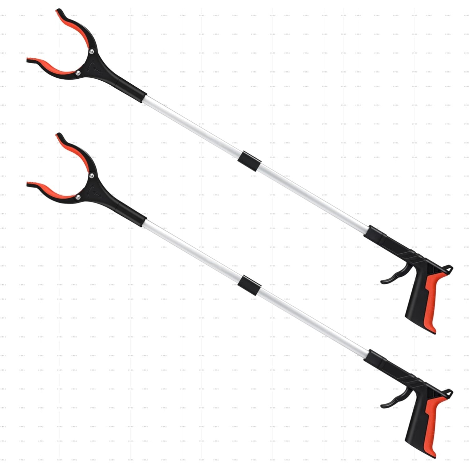 Grabber Reacher Tool 32in Lightweight Orange Mobility Aid for Trash Pick Up
