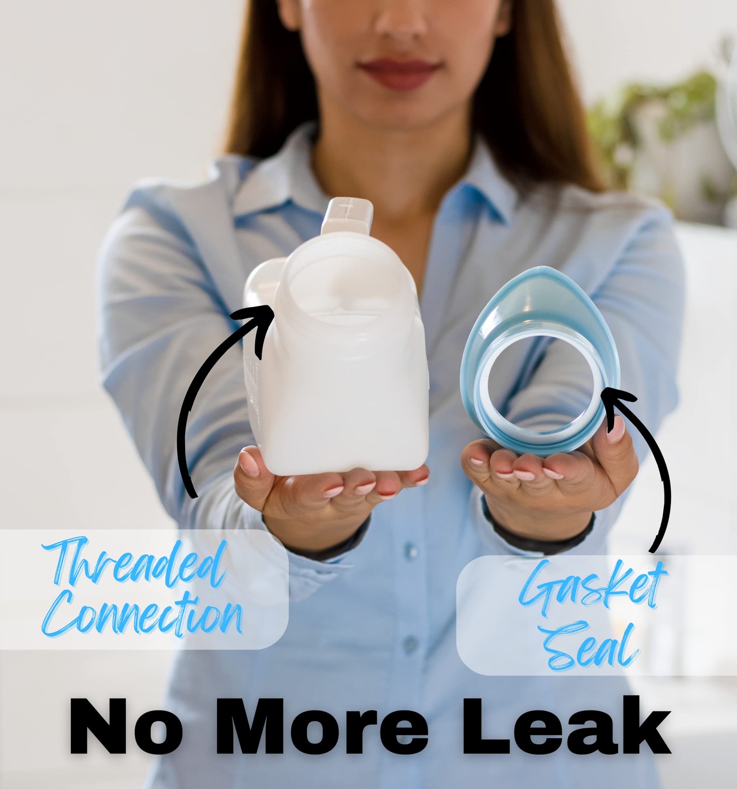 Female Urinal Spill Proof 32 oz (1 Pack) – Urinal for Women – Pee Funnel – Wo…