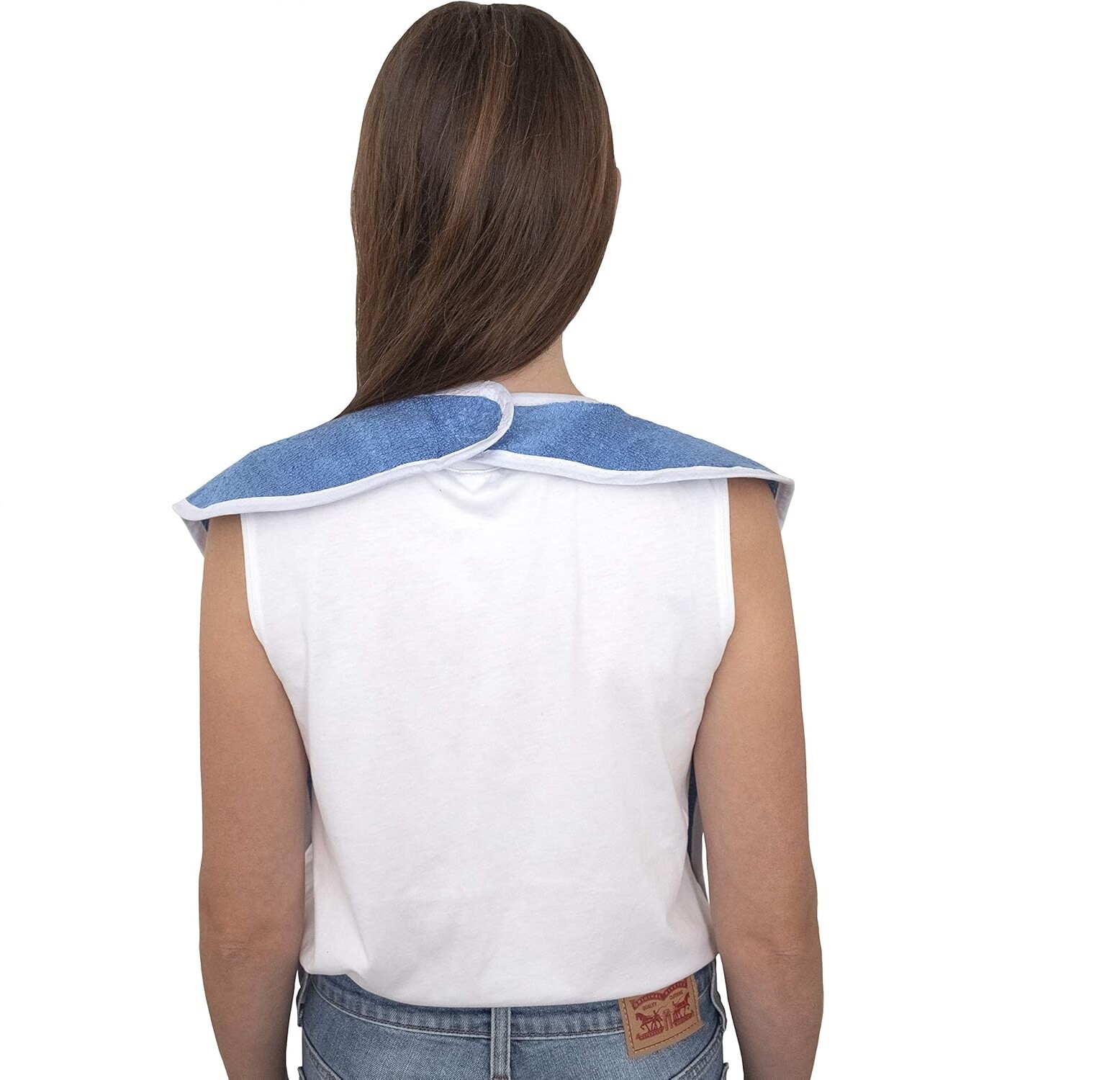 4× Washable Adult Bibs Eating Clothing Protectors Easy to Clean & Crumb Catcher