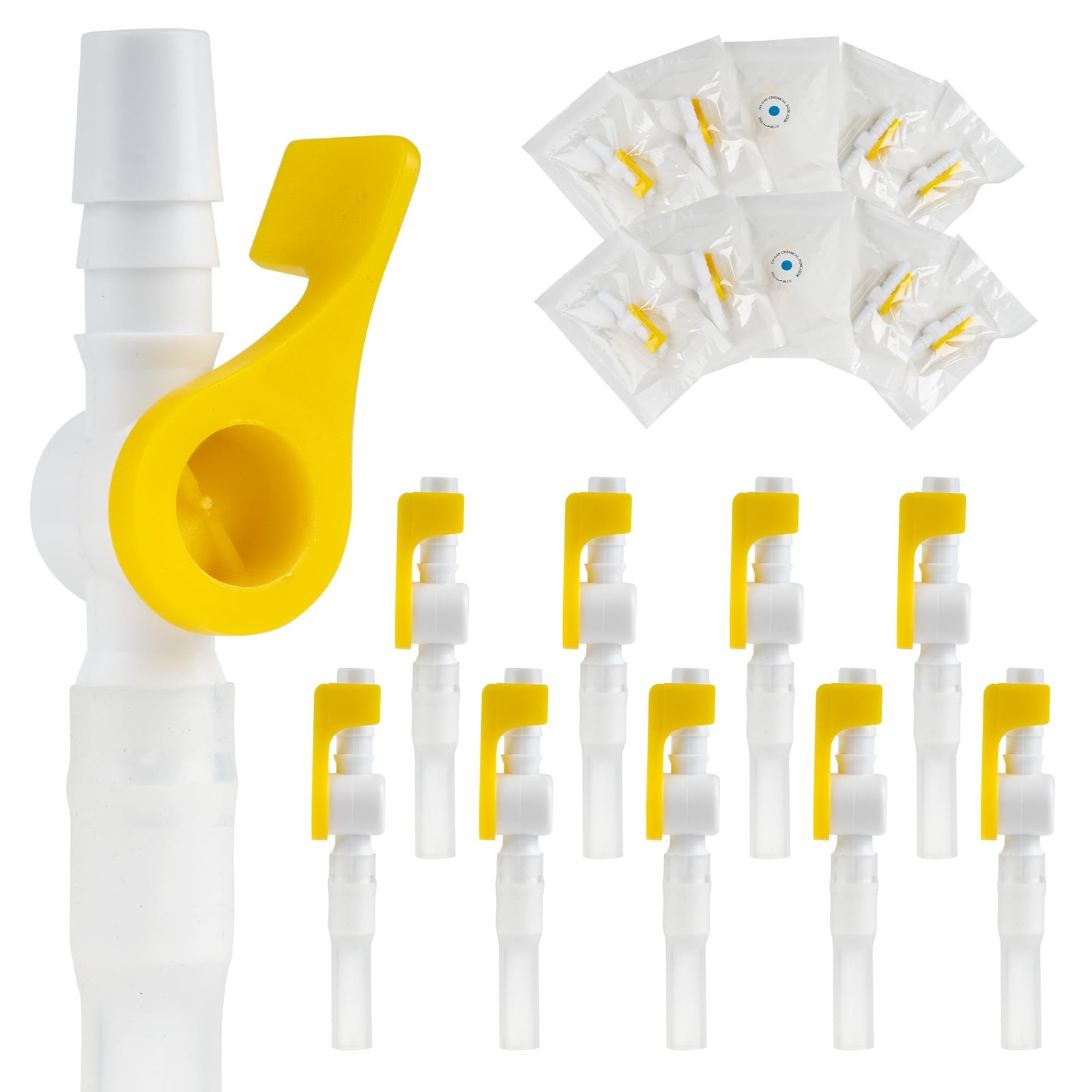 10 Pcs Comfort Flow Catheter Valves – Sterile, Easy to Use Lever Tap, Smooth …