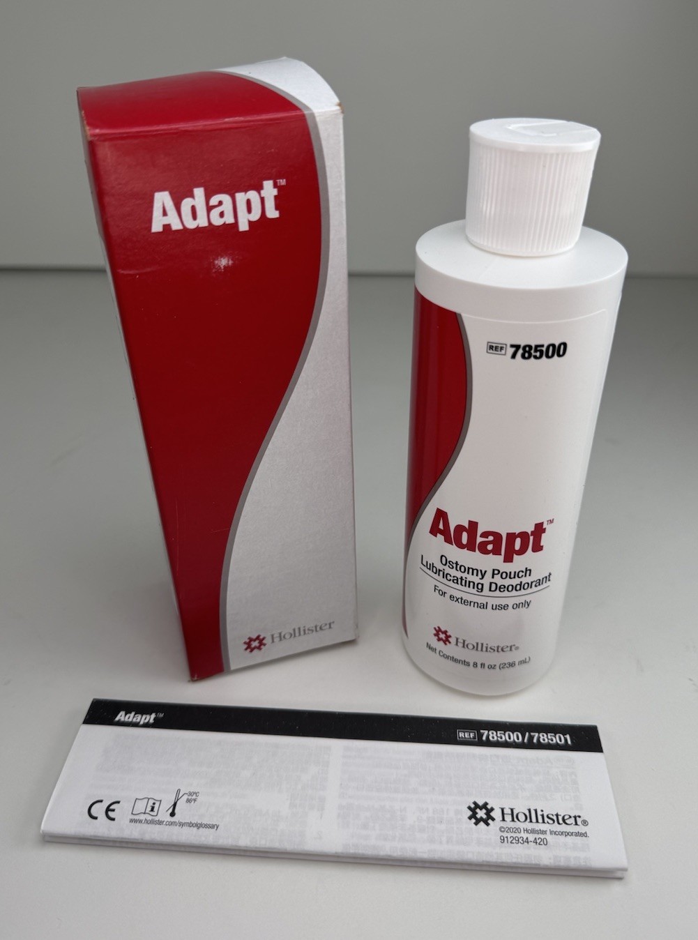 NEW Hollister 78500 Adapt Lubricating Deodorant 8 fl oz Bottles Exp. 2028 NOS