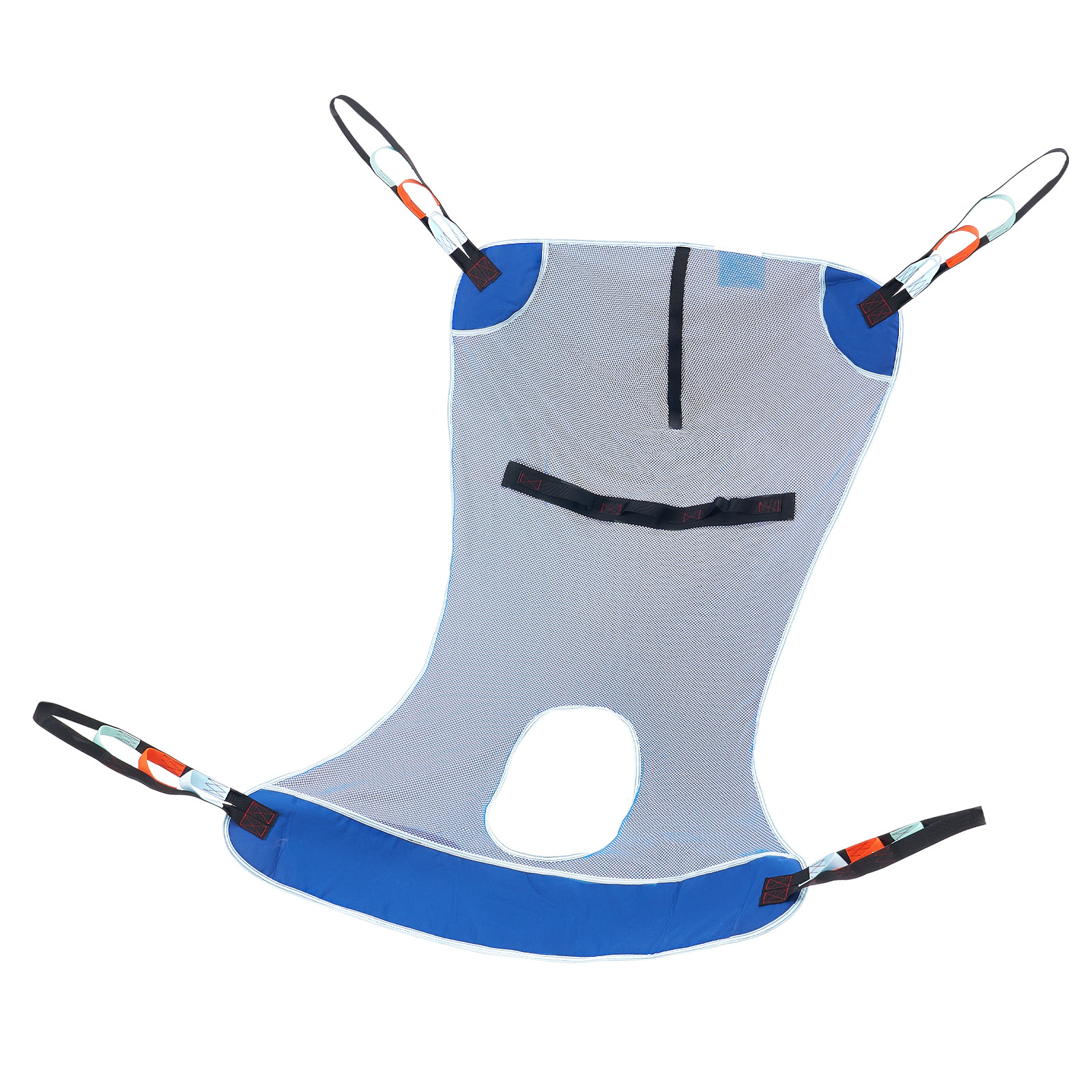 VEVOR Full Body Patient Lift Sling with Commode Opening Medical Aid Sling L-Size