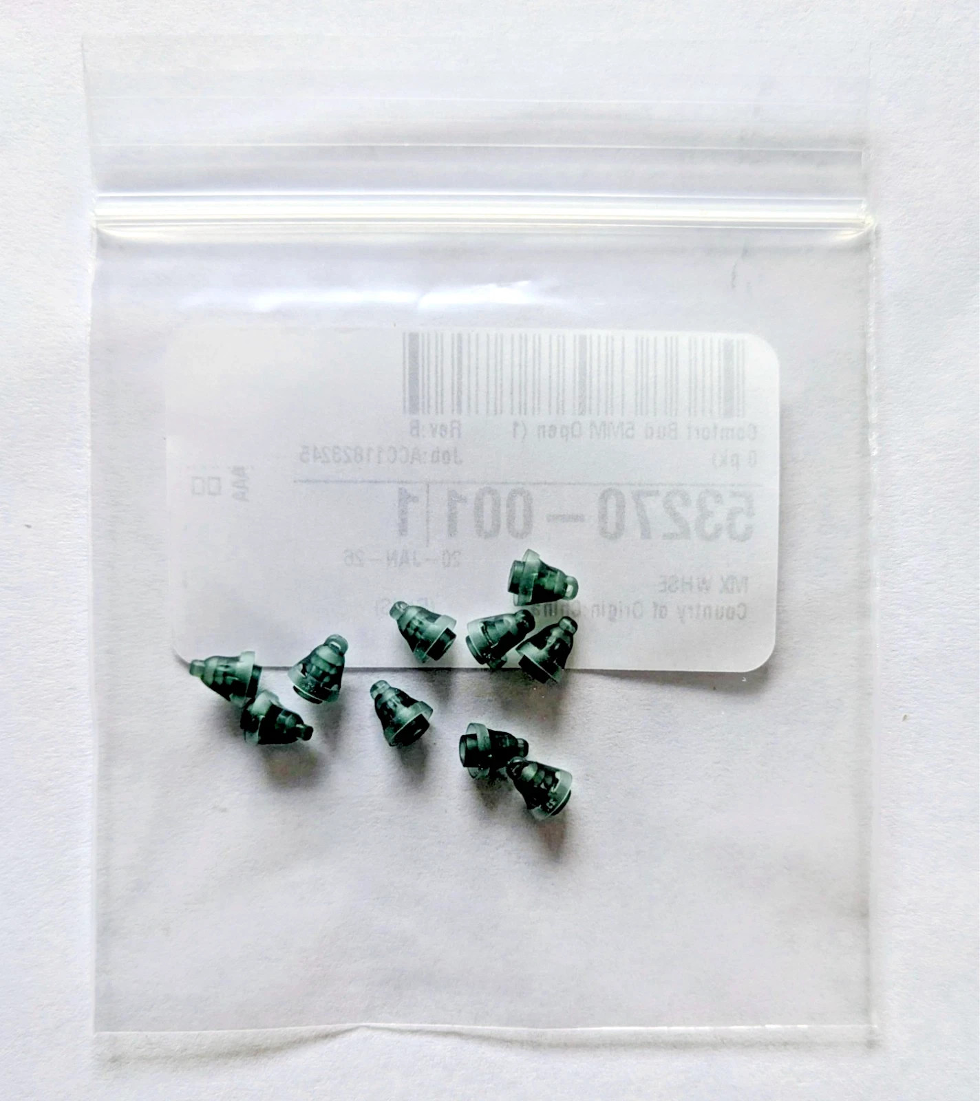NEW Genuine Starkey Comfort Bud Domes 5mm Open OEM 53270-001 20 Count