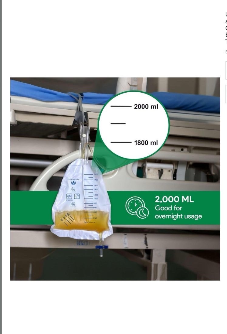 Urine Catheter Bags for Men and Women – 1 – 2000ml