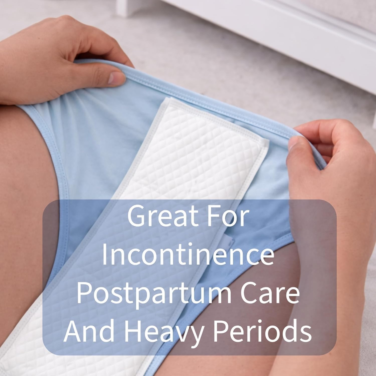 Extra Long Postpartum Pads 20 Pack – Super Absorbent Maternity Liners 6″ x 17″