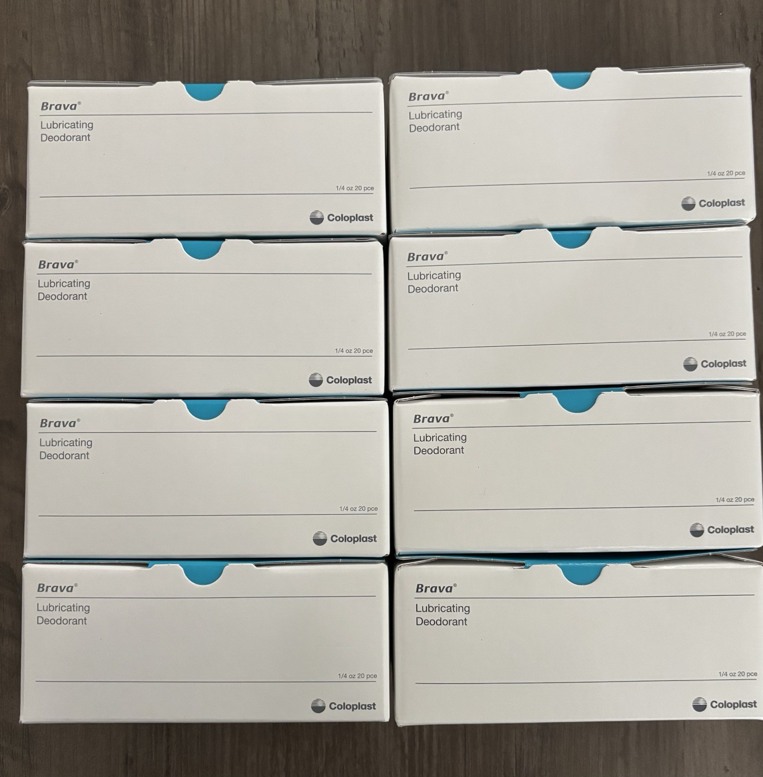 Lot Of 8 Coloplast Brava Lubricating Deodorant Travel Packs 12060 Exp 2028