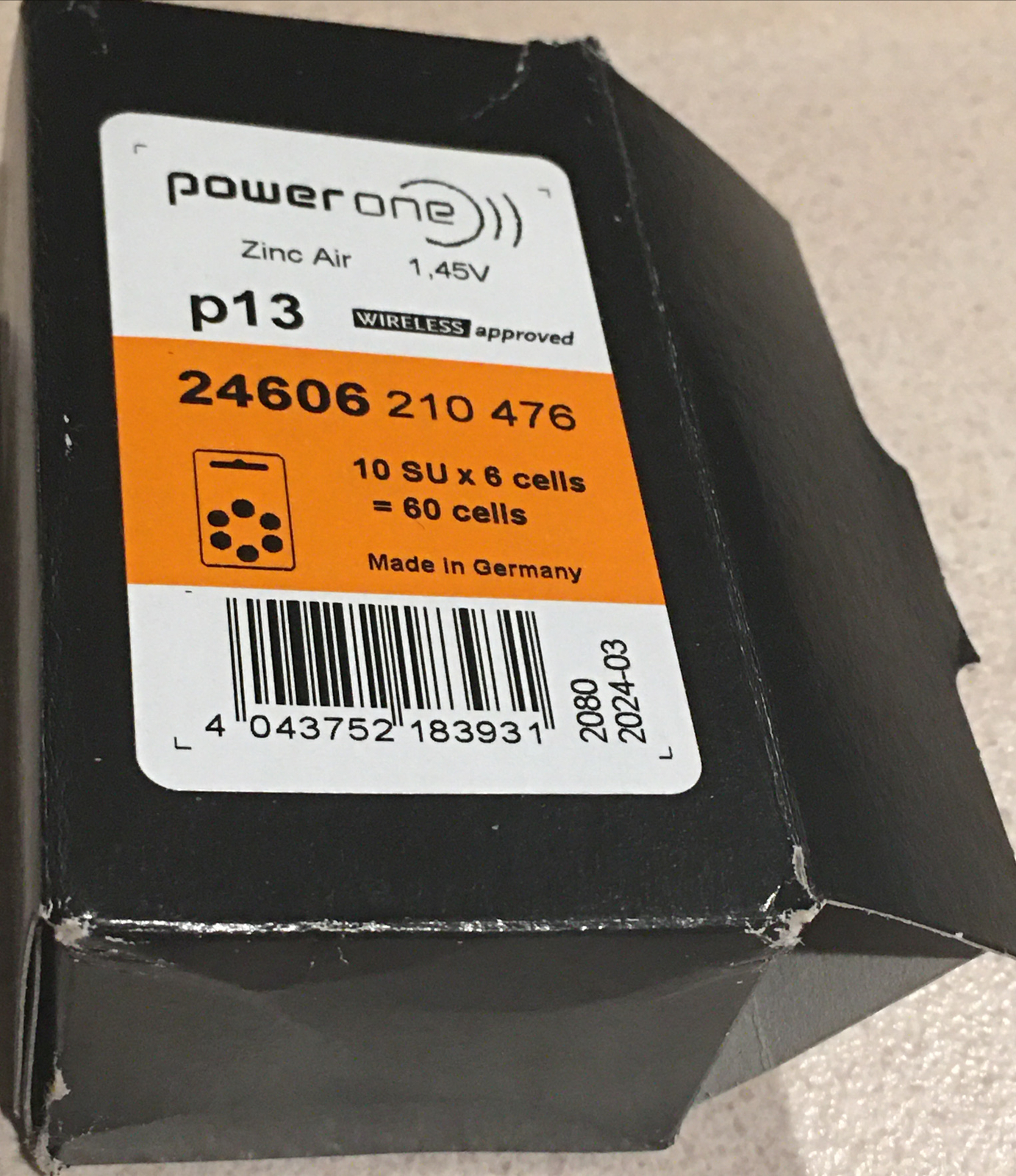 PowerOne P13 High Level Hearing Aid Battery – Lot Of 27 Batteries Cells exp 2024