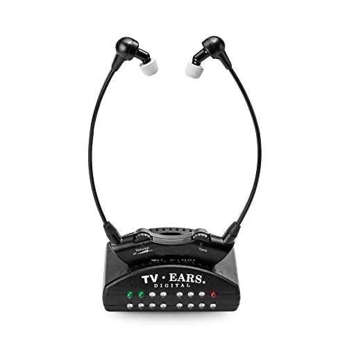 TV Ears Digital Wireless Headset System for Seniors – Personal Volume Control, T