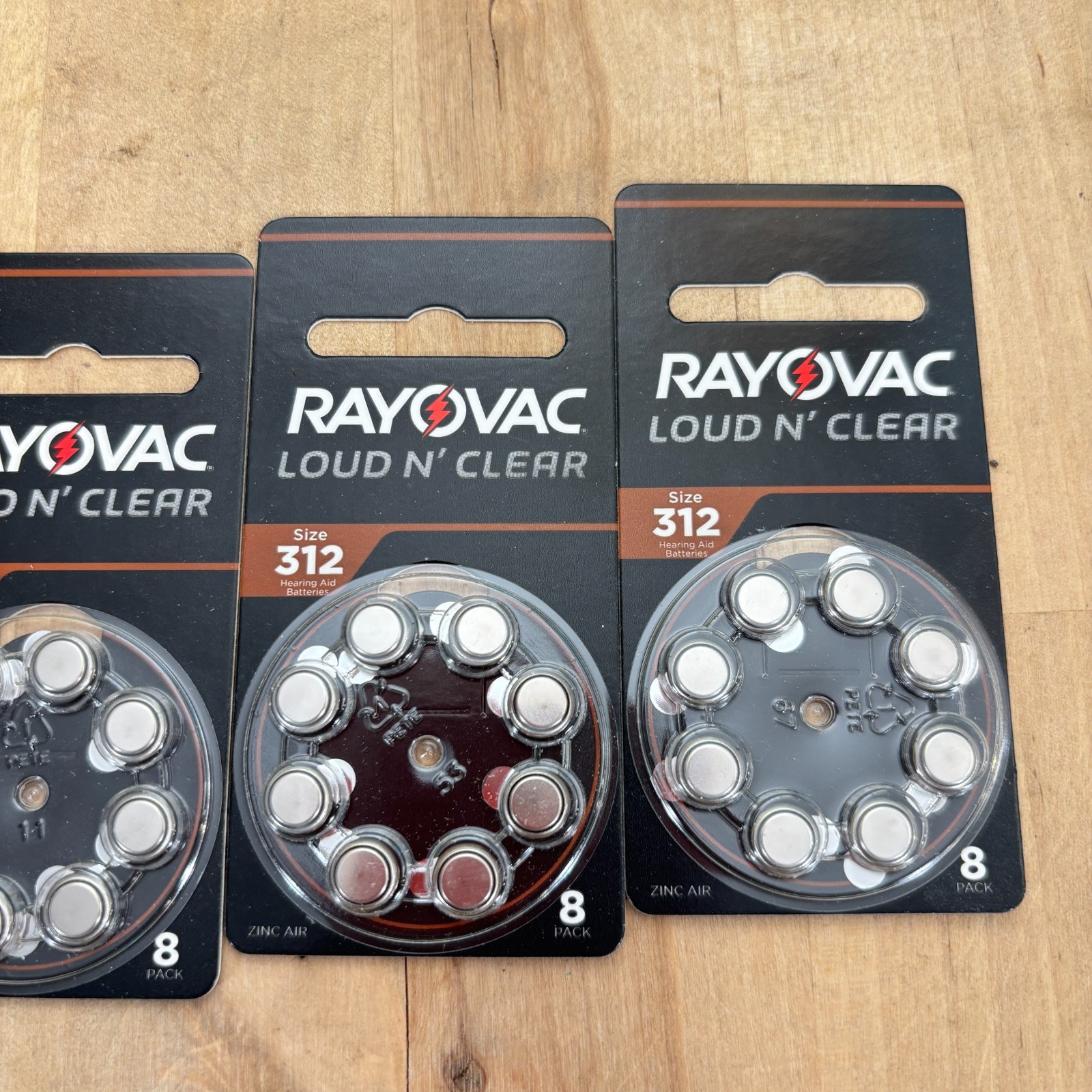 Lot Power One & Rayovac Hearing Aid Batteries p312 1.4v Exp 08-21 & 10-25 READ