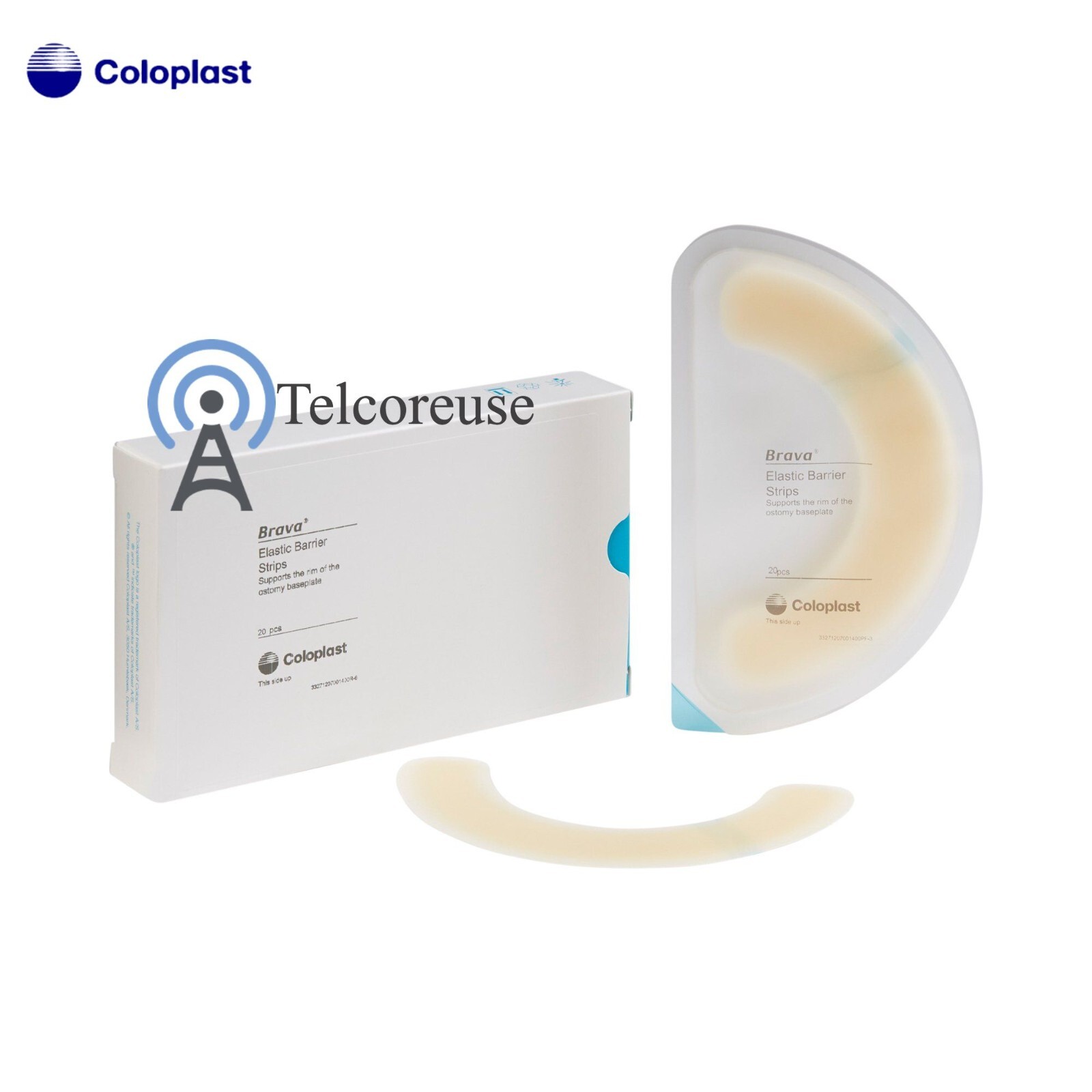 Coloplast Brava 120700 Elastic Barrier Strips – 20 Pieces Beige, IN BOX!, 2028