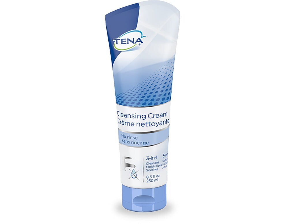 Tena Body Wash Cleansing Cream, Alcohol-Free, White, 3-in-1 Formula, 8.5 oz,…