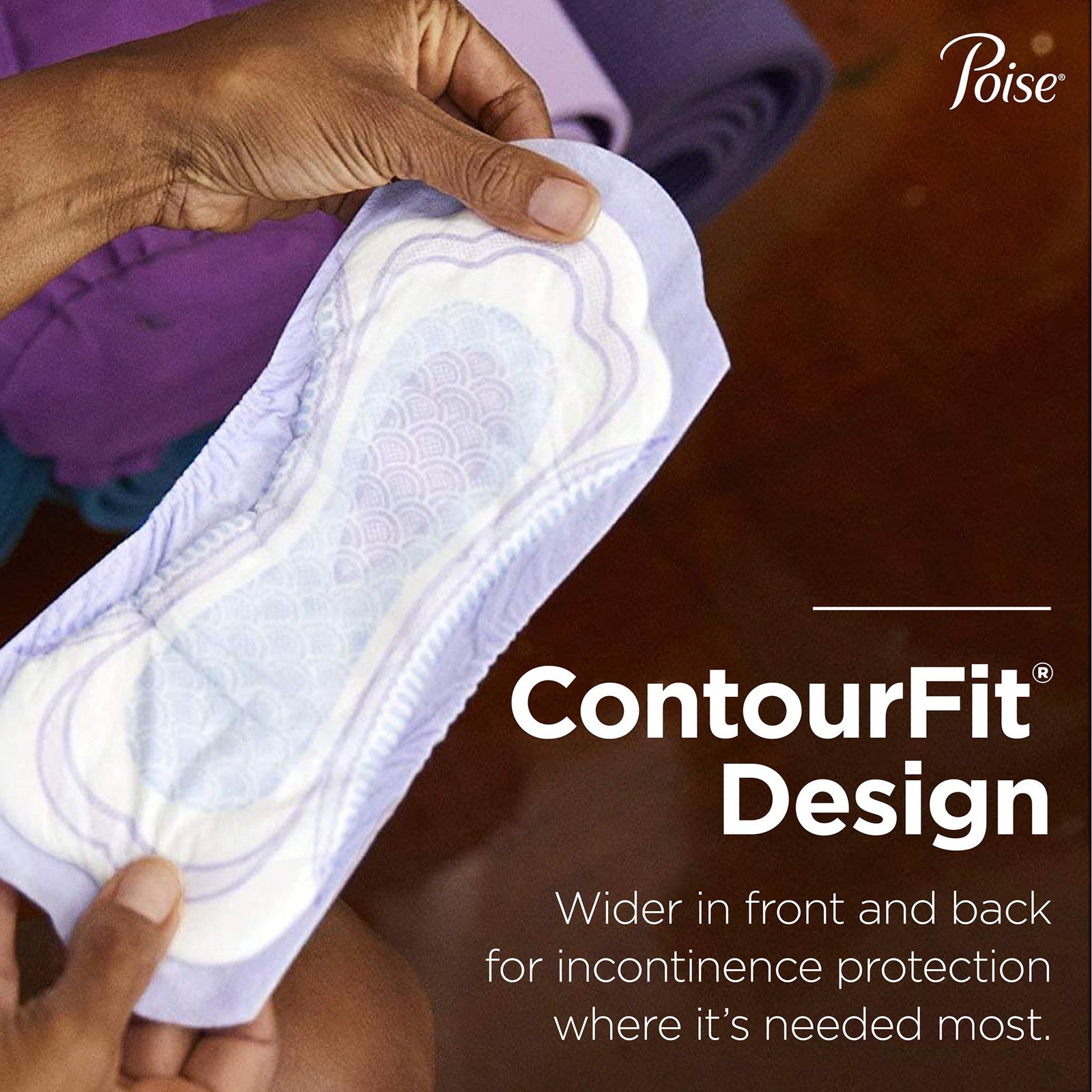 Poise Female Incontinent Pad Contoured 12.4″ L 19566 Moderate 16 Ct