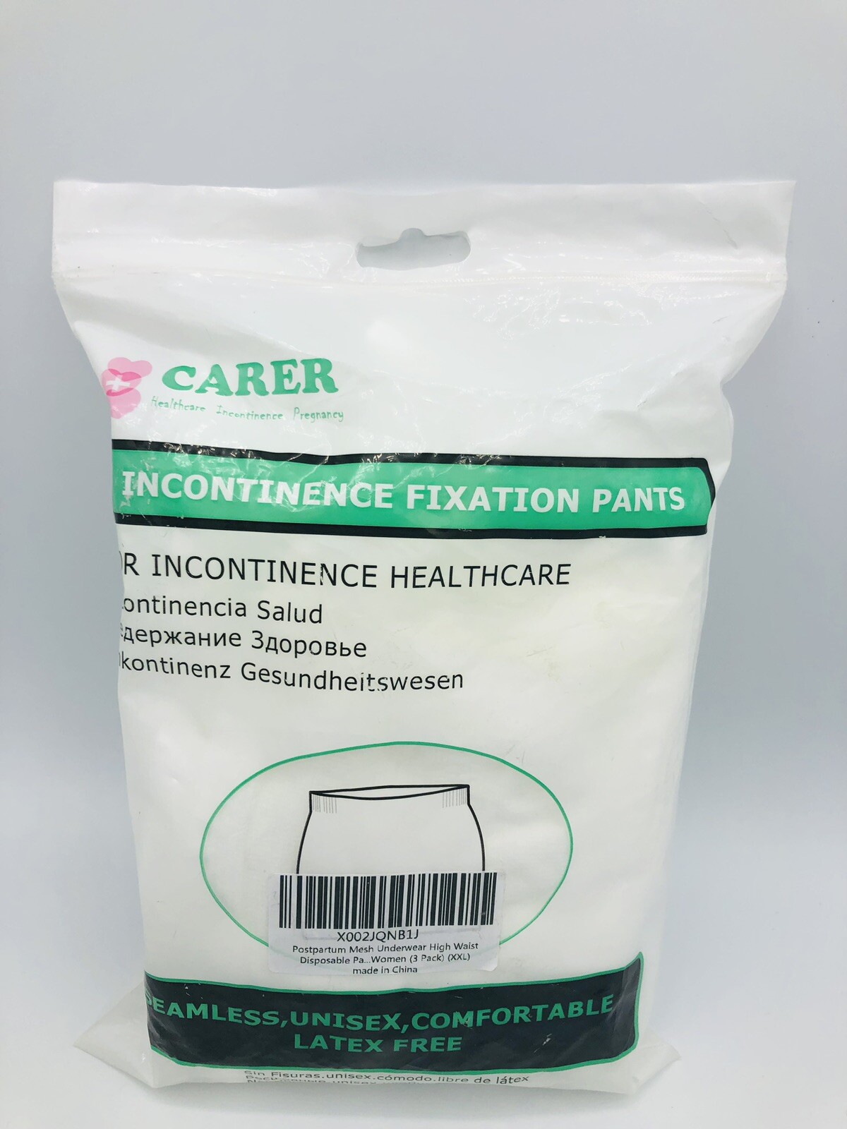 Carer Incontinence Fixation Healthcare Pants Mesh Unisex Pregnancy Birth 3 Pcs