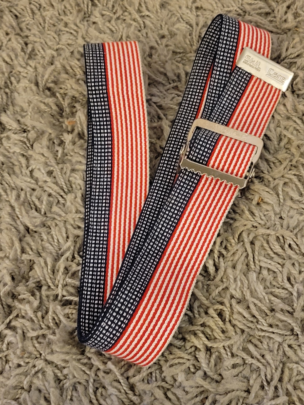 SKIL-CARE Gait Belt American Flag pattern 2″ x 60″ Made in USA EXCELLENT 🇺🇸