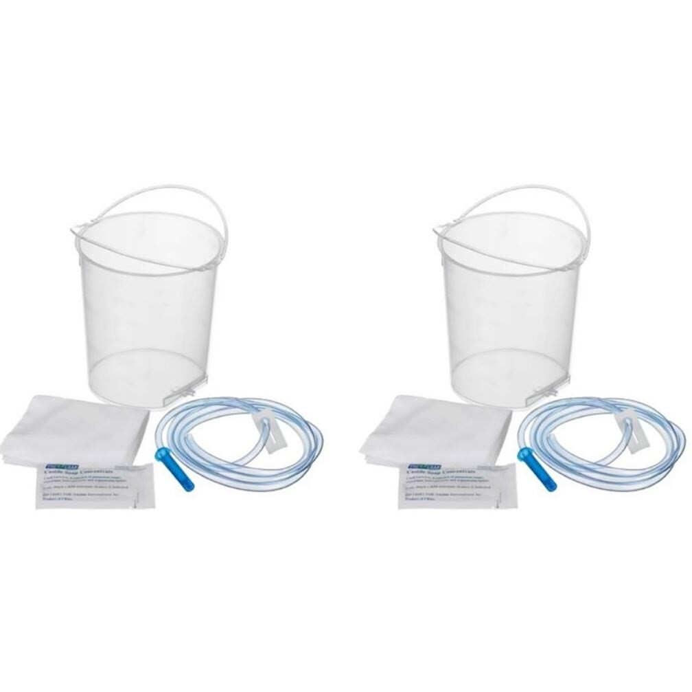 2 Ct. Gentle-L-Care Enema Bucket Set w/ Castile Soap 1500 mL REF 2560