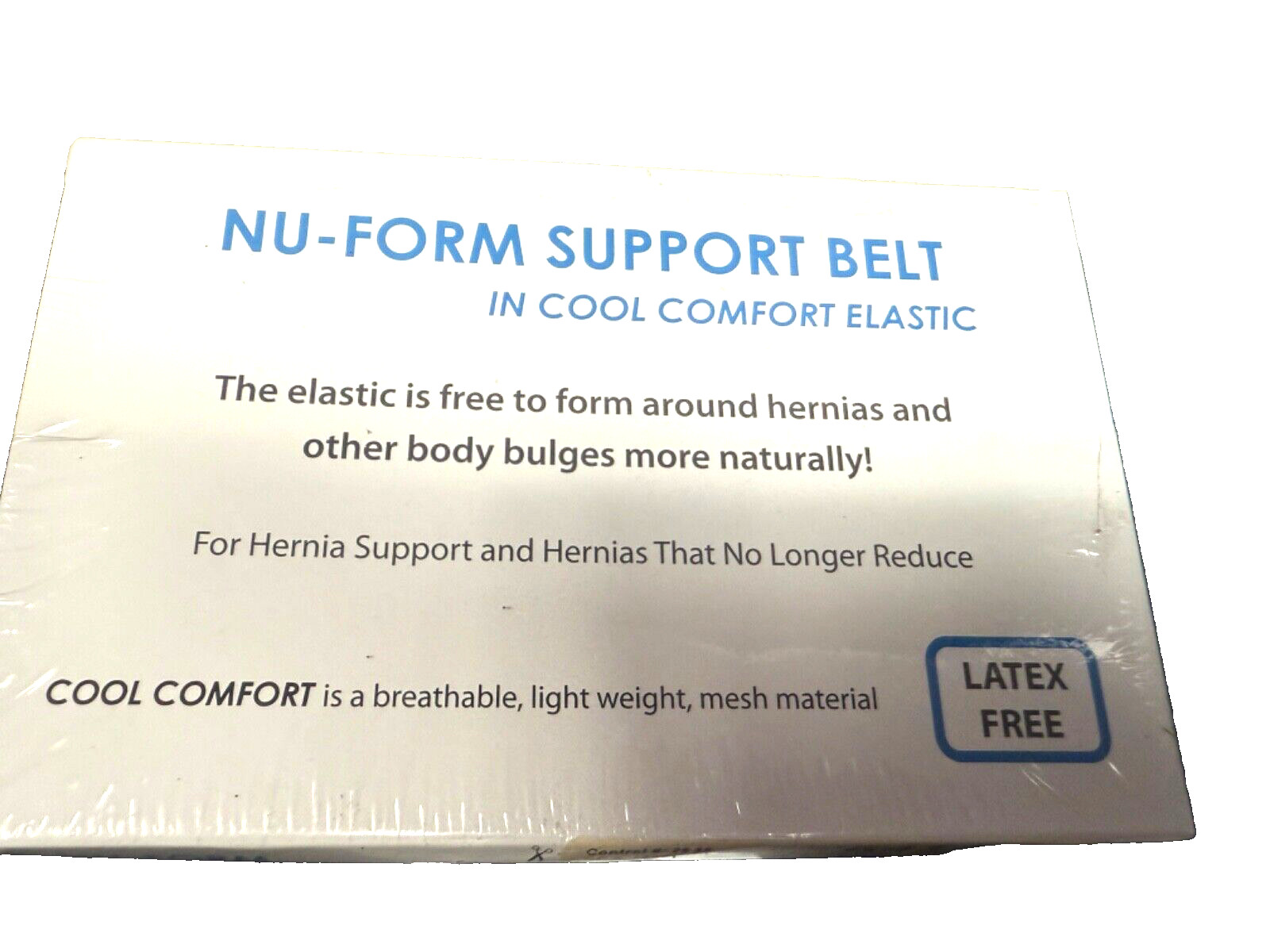 Nu-Form Support Belt 6424-A 5″ White Regular Elastic Xtra-Large 2-3/4″ Ring DATE