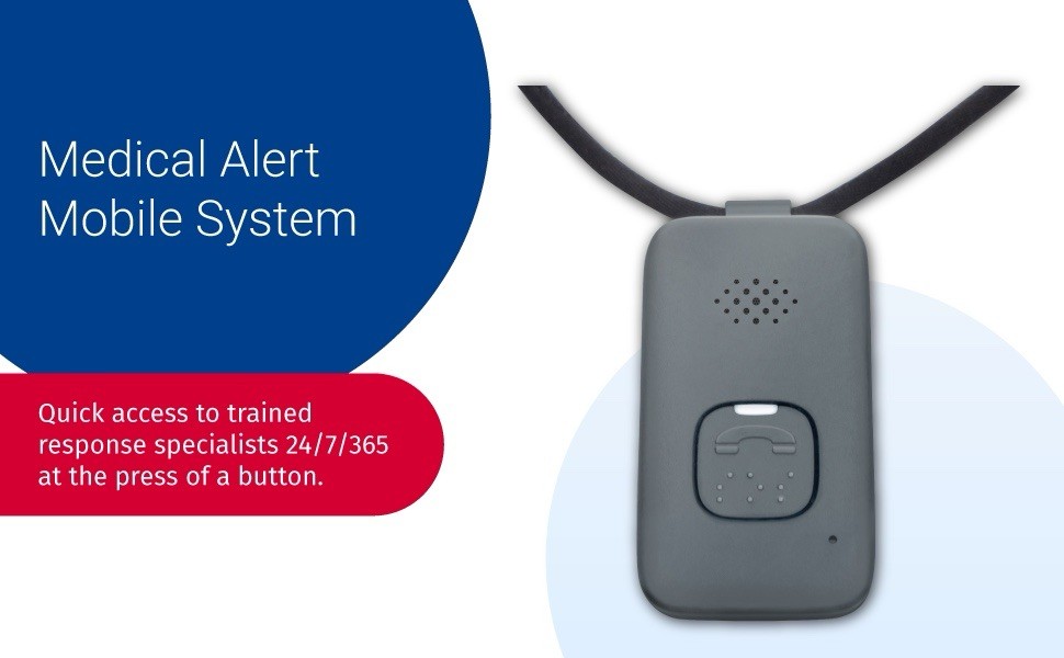 Medical Alert On-the-Go GPS Fall Detection Necklace Emergency Call Button New