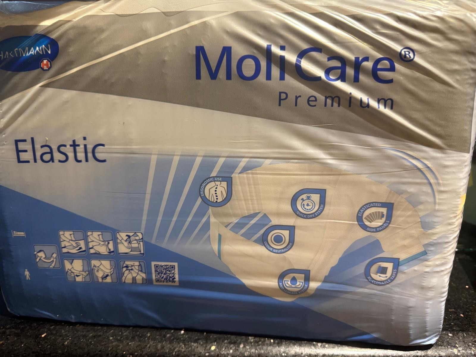 1 pack Molicare Premium Elastic Size Medium 6 D 30 counts, free shipping!