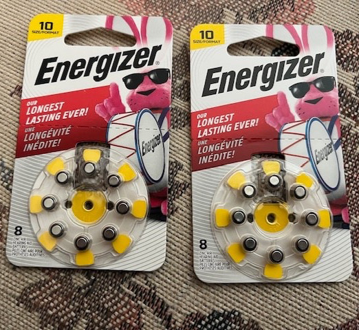 Energizer hearing aid az10dp-8 – Two packages