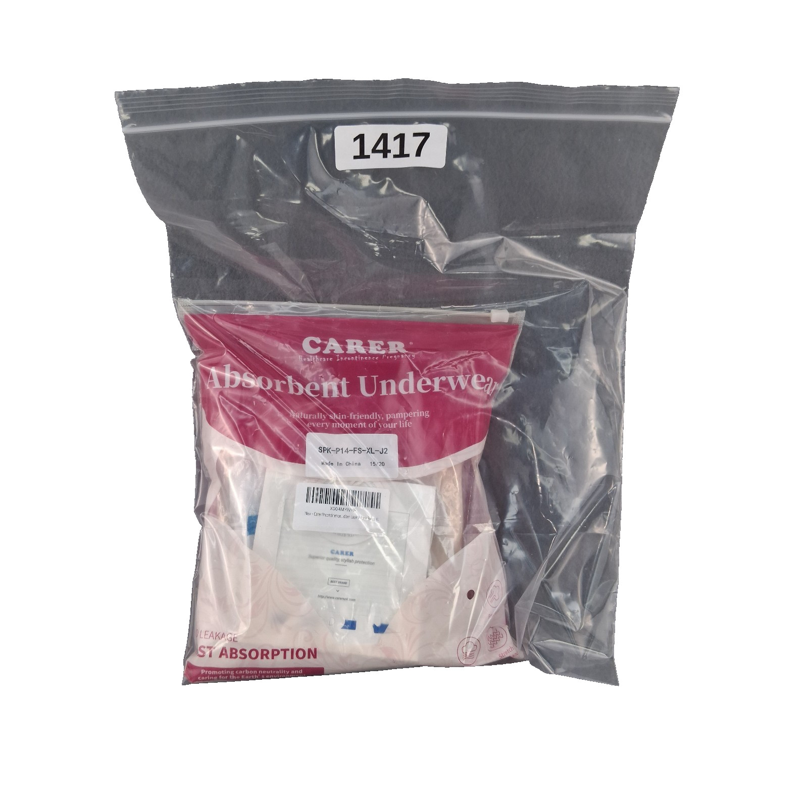 Carer Incontinence Underwear Women’s 150ml High Absorbent Leak Proof Size XL