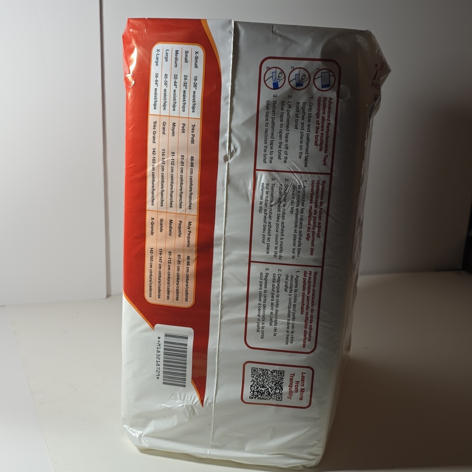 Tranquility ATN Maximum Absorbency Disposable Briefs XL 12 Pack