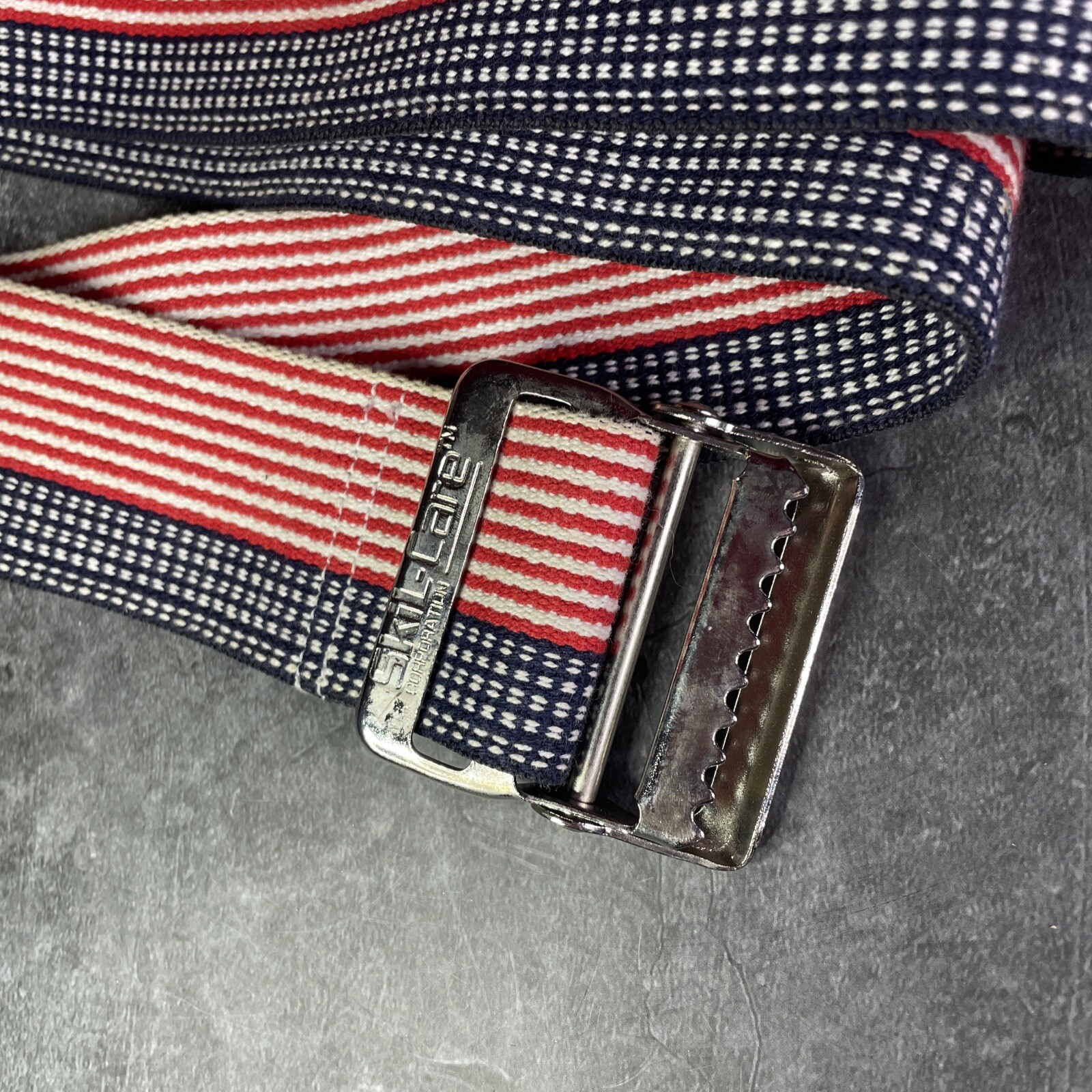 Red White & Blue Gait Belt 54″ USA Themed with Metal Buckle