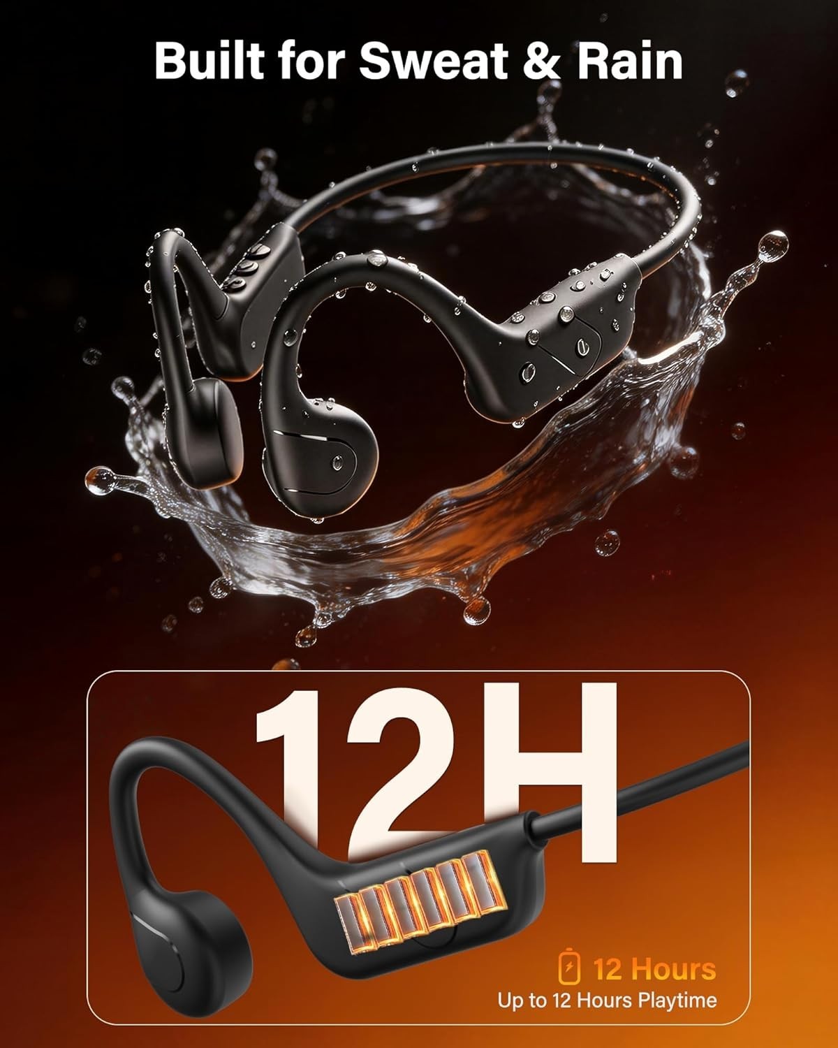 Bone Conduction Hearing Aids for Deafness Bluetooth Noise-Cancelling 4416