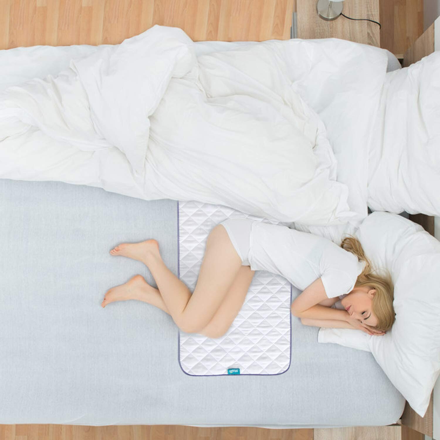 Waterproof Crib Mattress Protector 18×36 Non-Slip Incontinence Bed Pad Washable