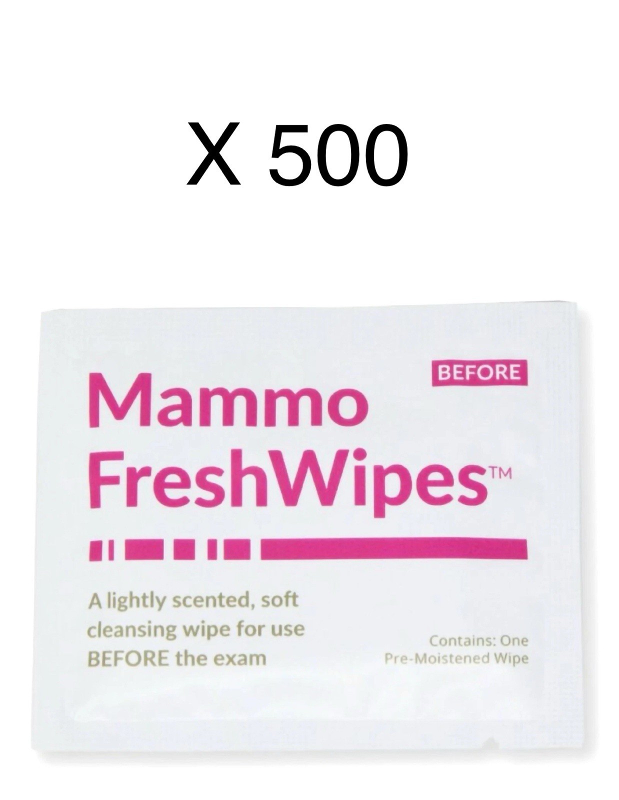 PDC Freshwipes Mammography Cleansing Towelette 7 x 7″ MAMWIPE 10 Pack 500 Wipes