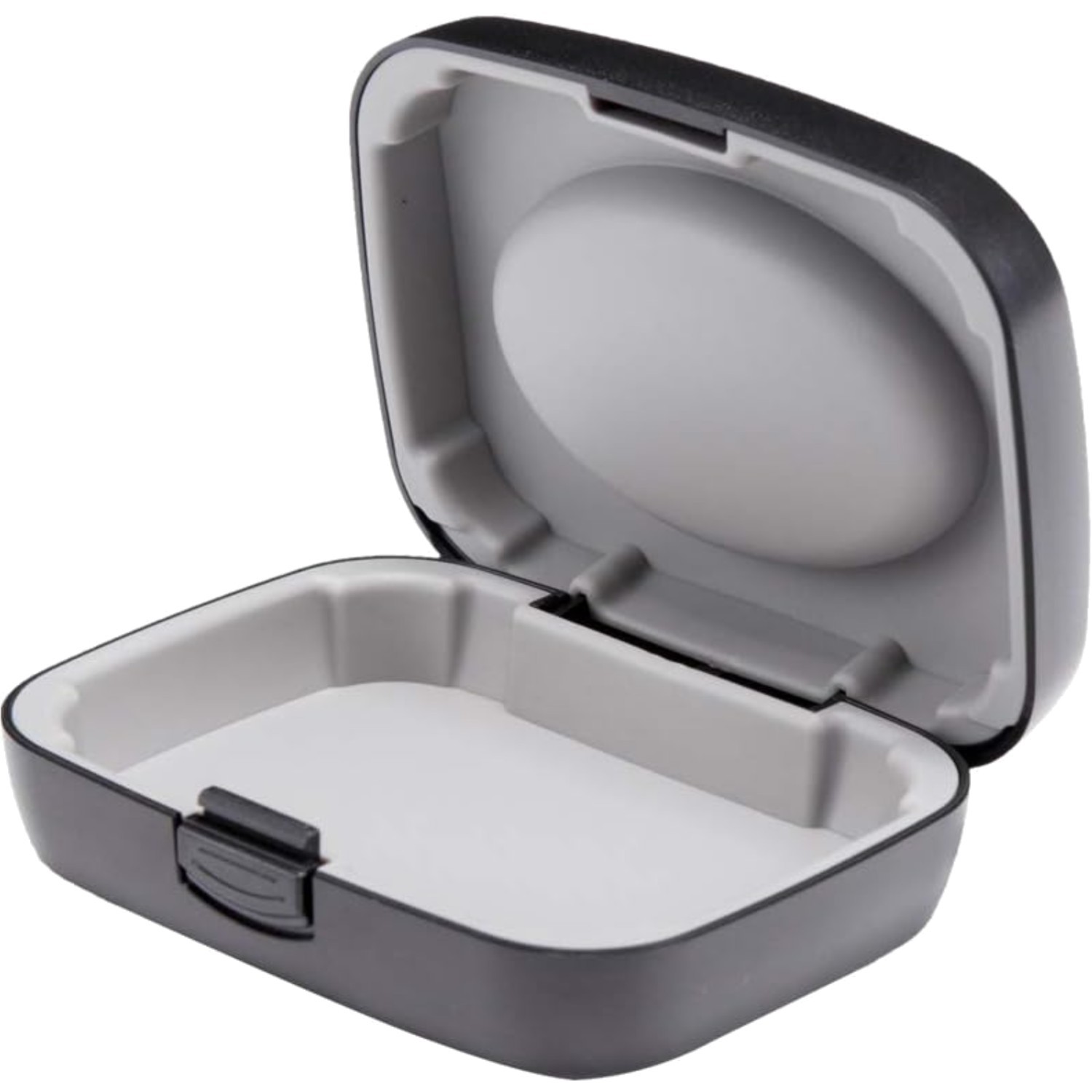 Hearing Aid Case Hard Portable Storage Black