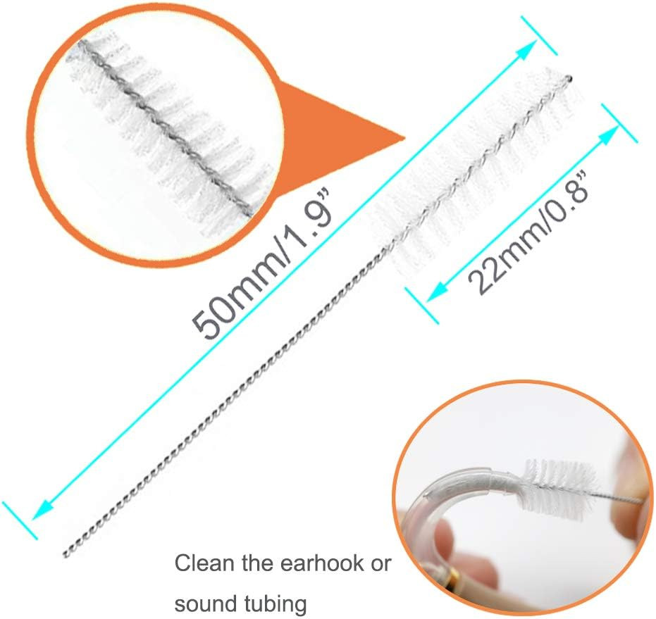 8 Pieces Hearing Aid Amplifier Cleaning Tools, Earbuds/Headphones Cleaner Brush